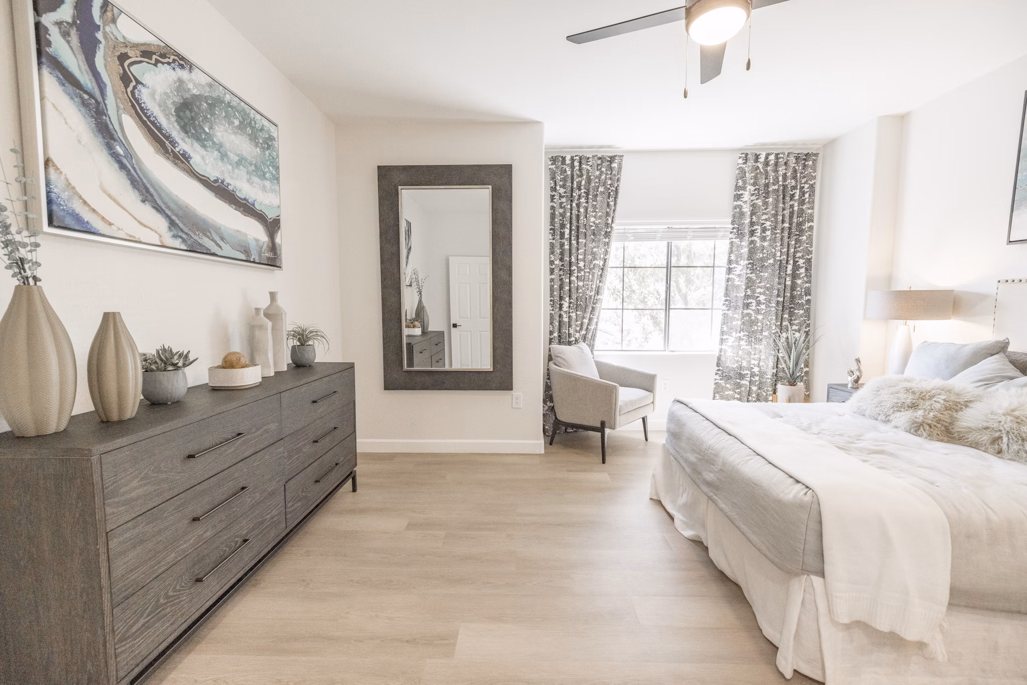 bedroom at Haven Townhomes at P83 Apartments 