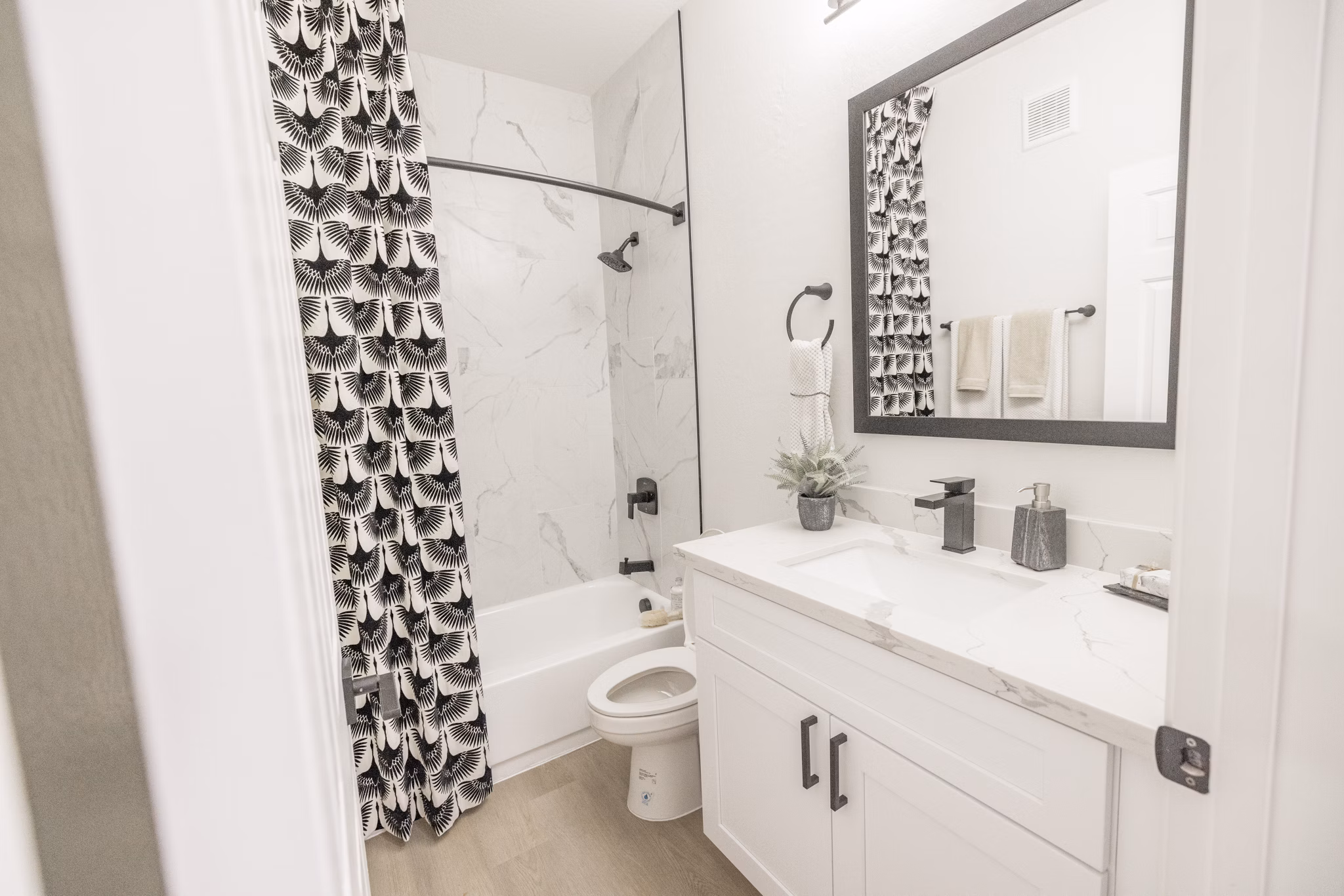 bathroom at Haven Townhomes at P83 Apartments 