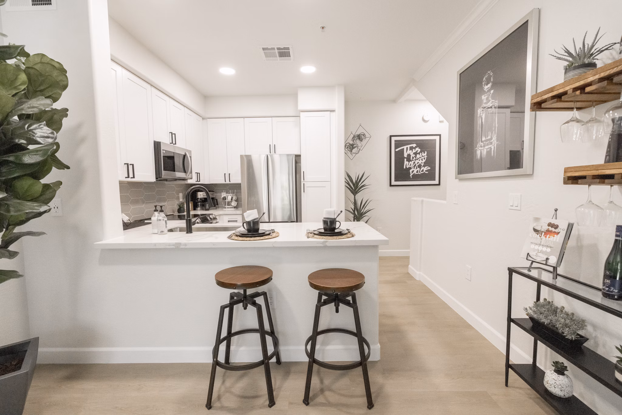 kitchen at Haven Townhomes at P83 Apartments 