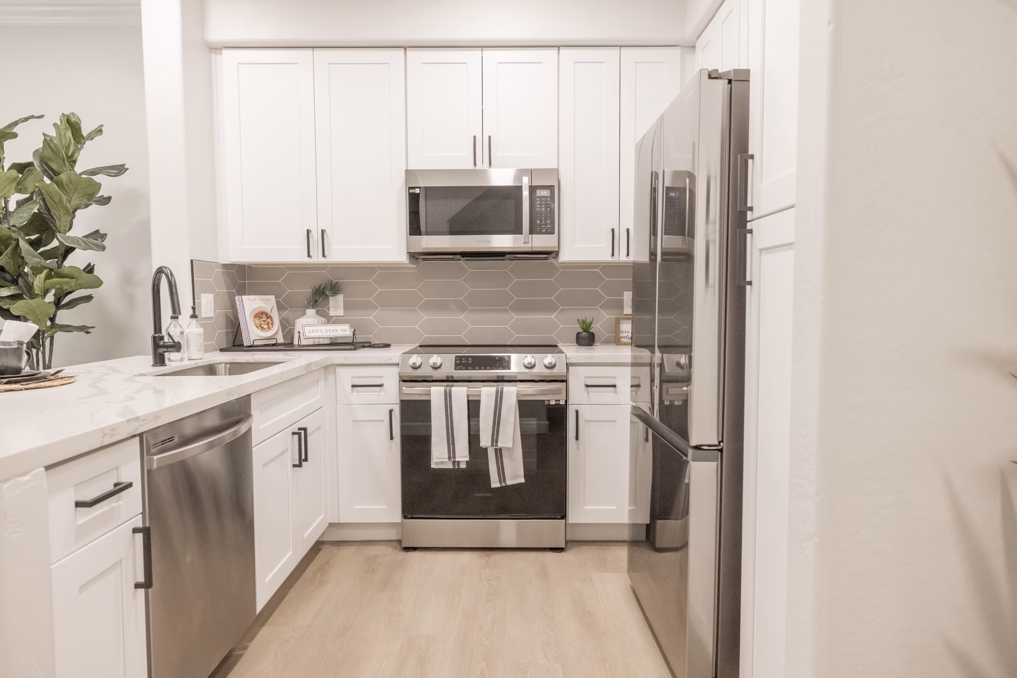 kitchen at Haven Townhomes at P83 Apartments 