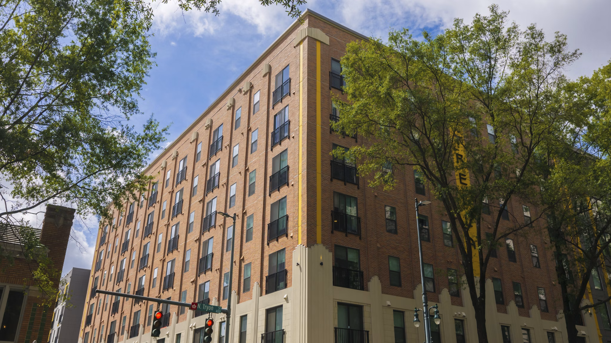 building at Trella Uptown Apartments