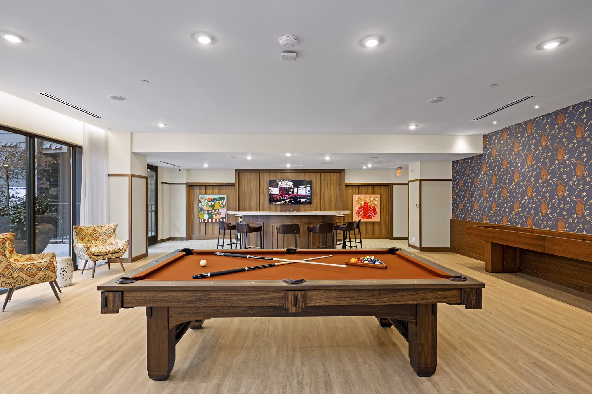 clubhouse at Trella Uptown Apartments