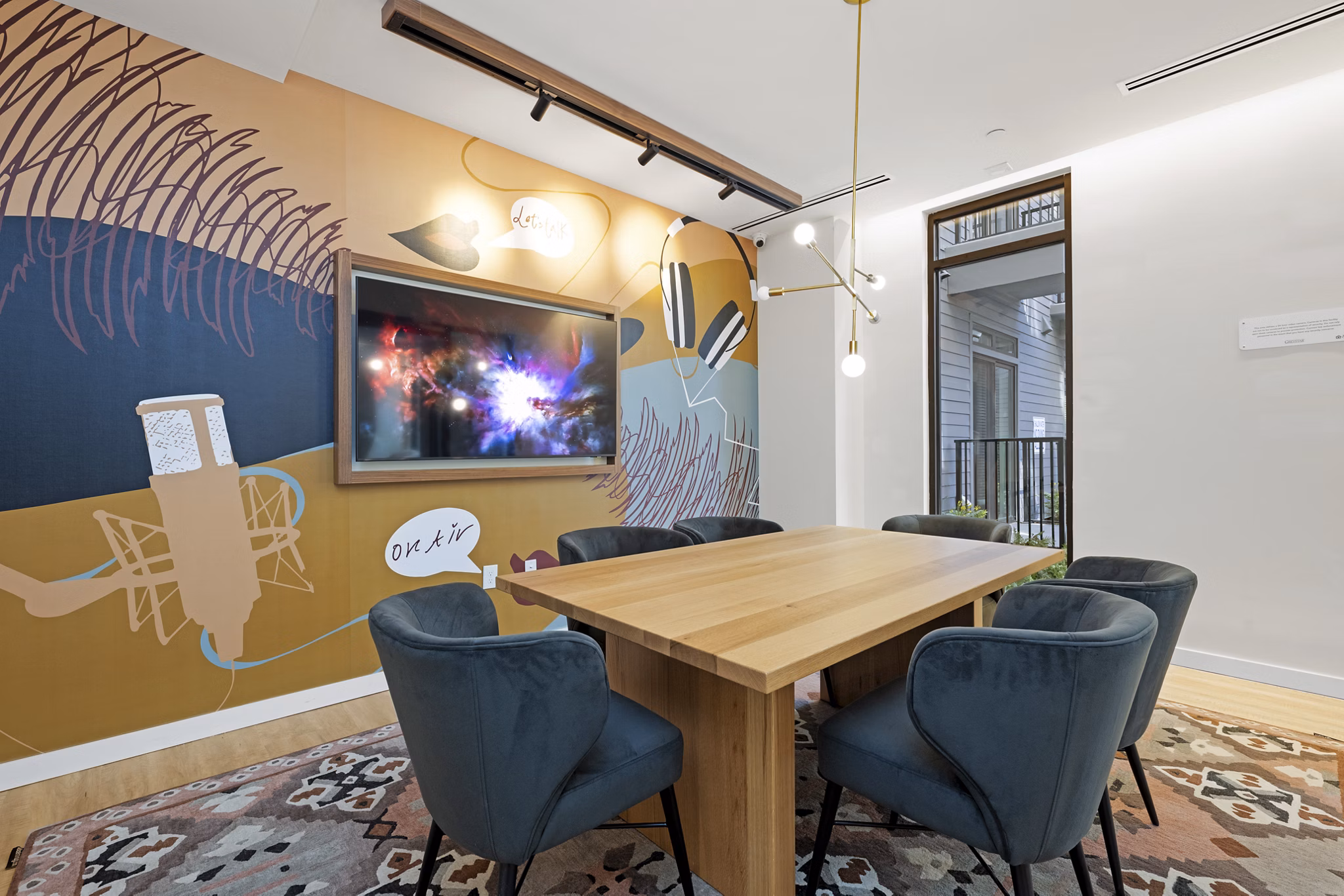 clubhouse at Trella Uptown Apartments