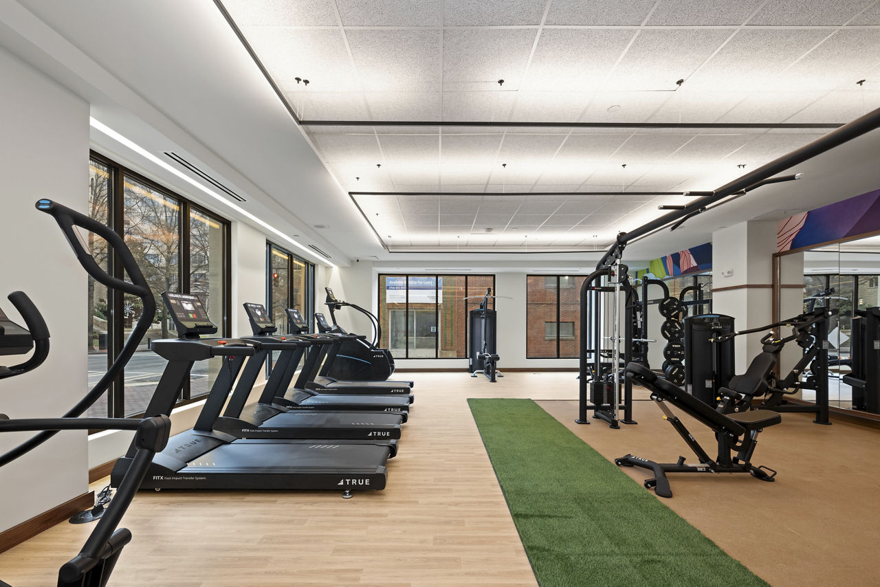 Gym at Trella Uptown Apartments (3 of 3)