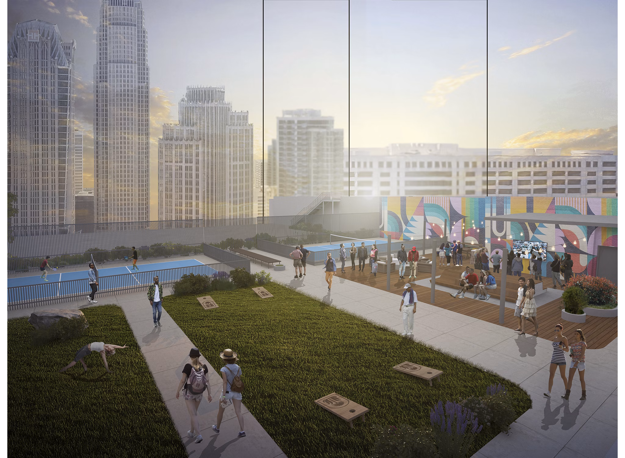 rendering at Trella Uptown Apartments