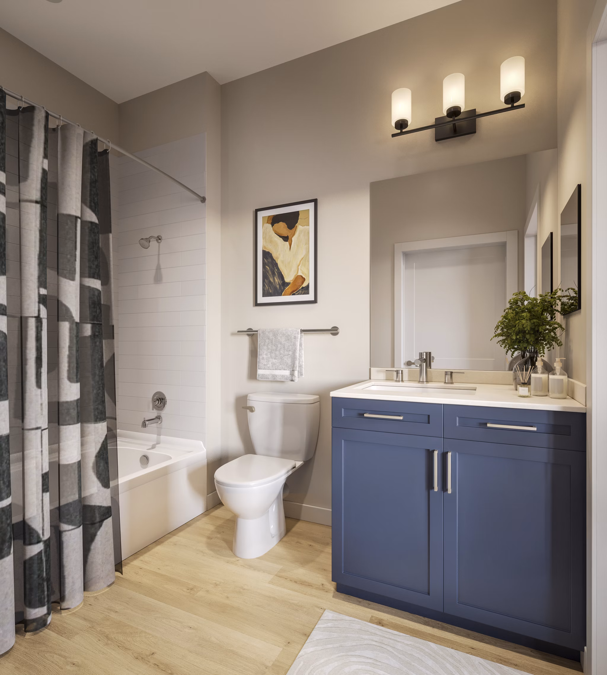 rendering at Trella Uptown Apartments