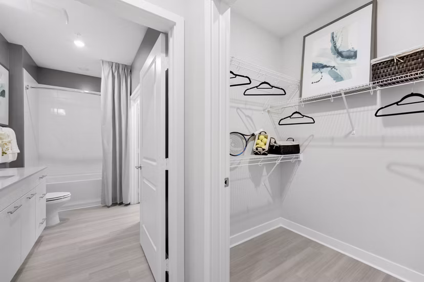 bedroom at Matthews Square Apartments