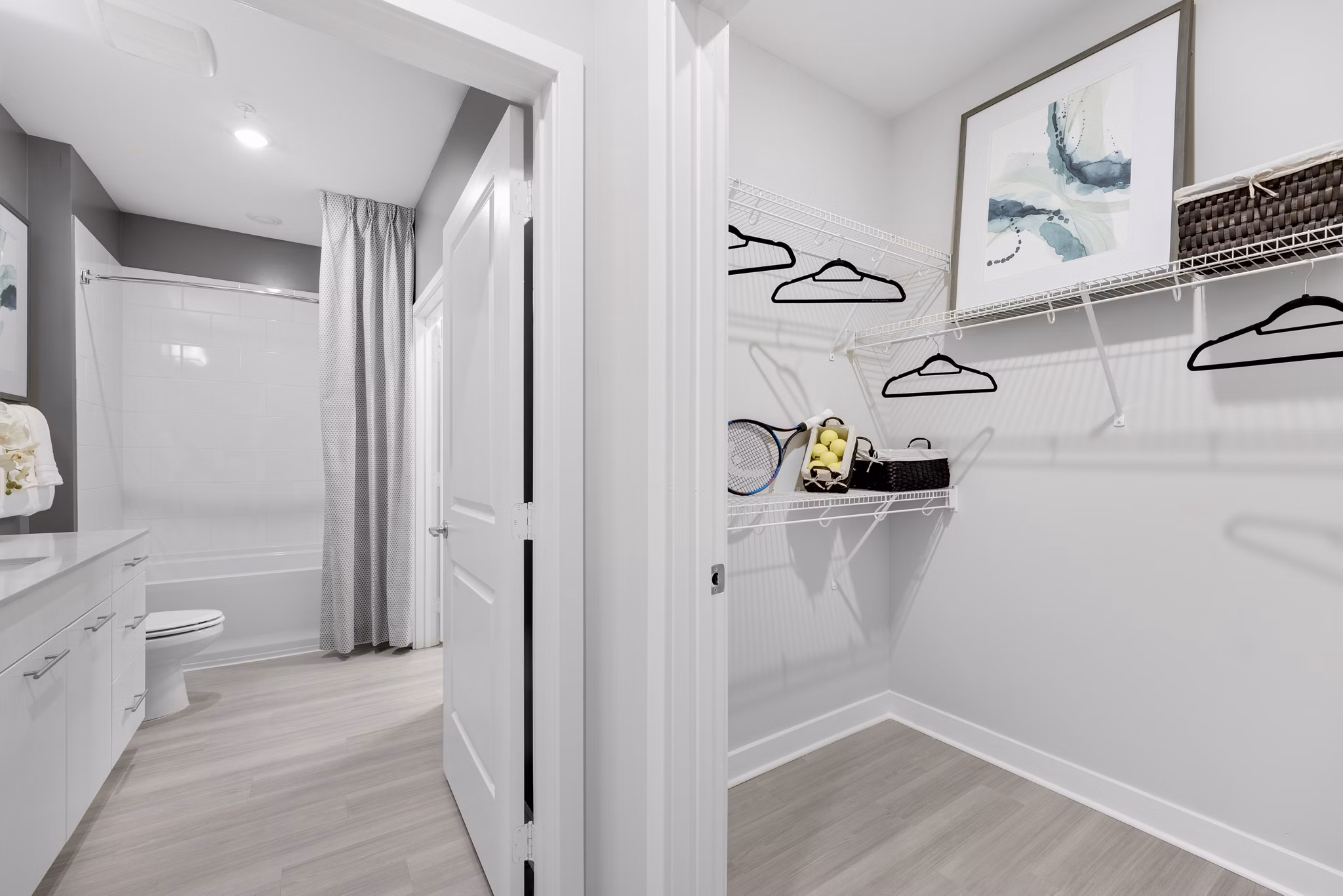 bedroom at Matthews Square Apartments