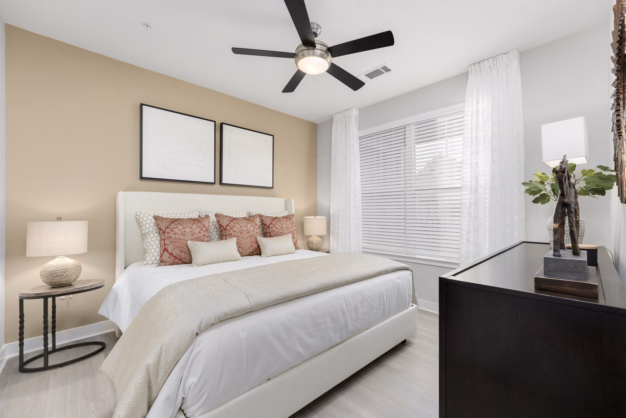 bedroom at Matthews Square Apartments