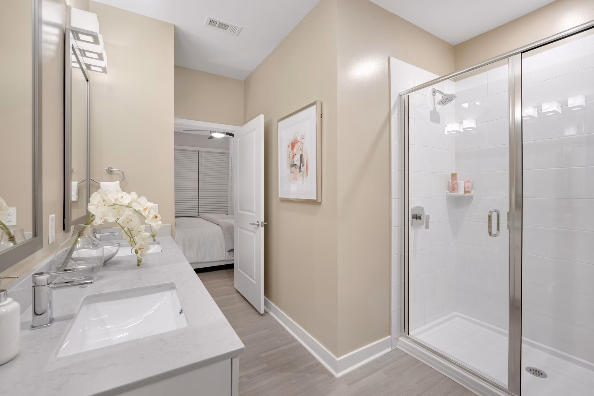 bathroom at Matthews Square Apartments