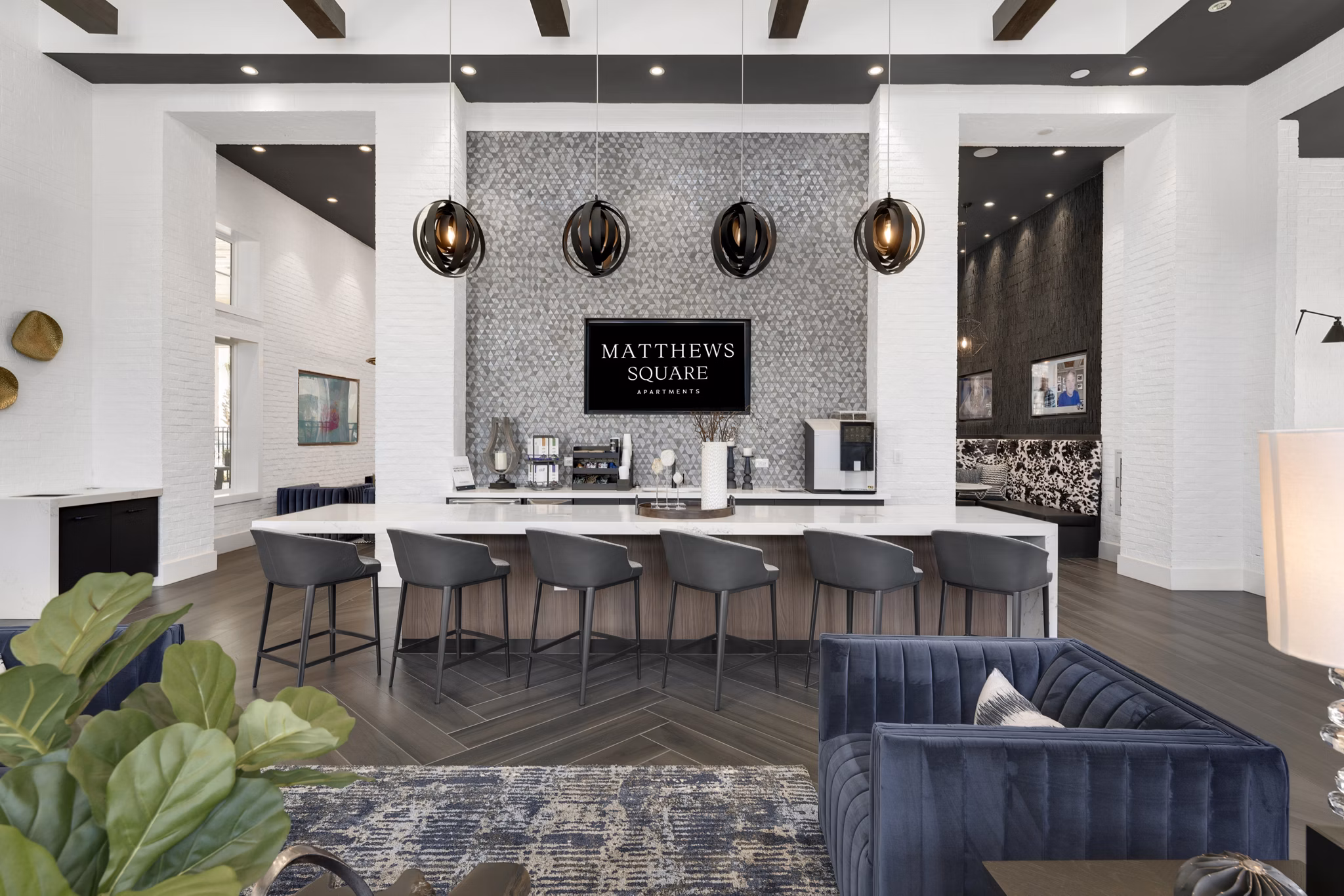 clubhouse at Matthews Square Apartments