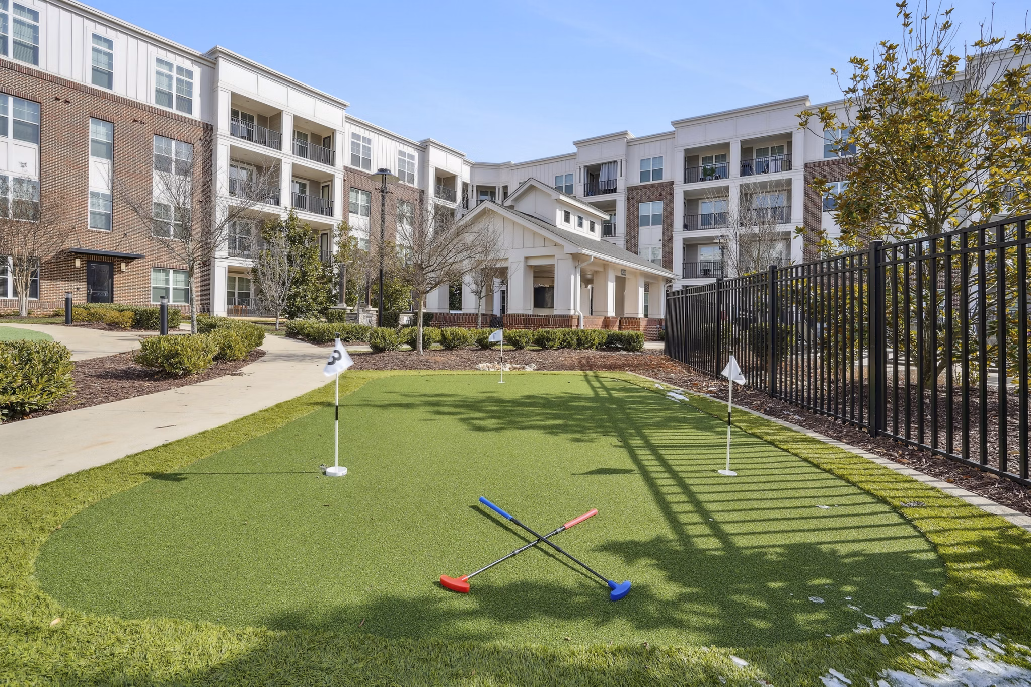 Recreational Area at Matthews Square Apartments