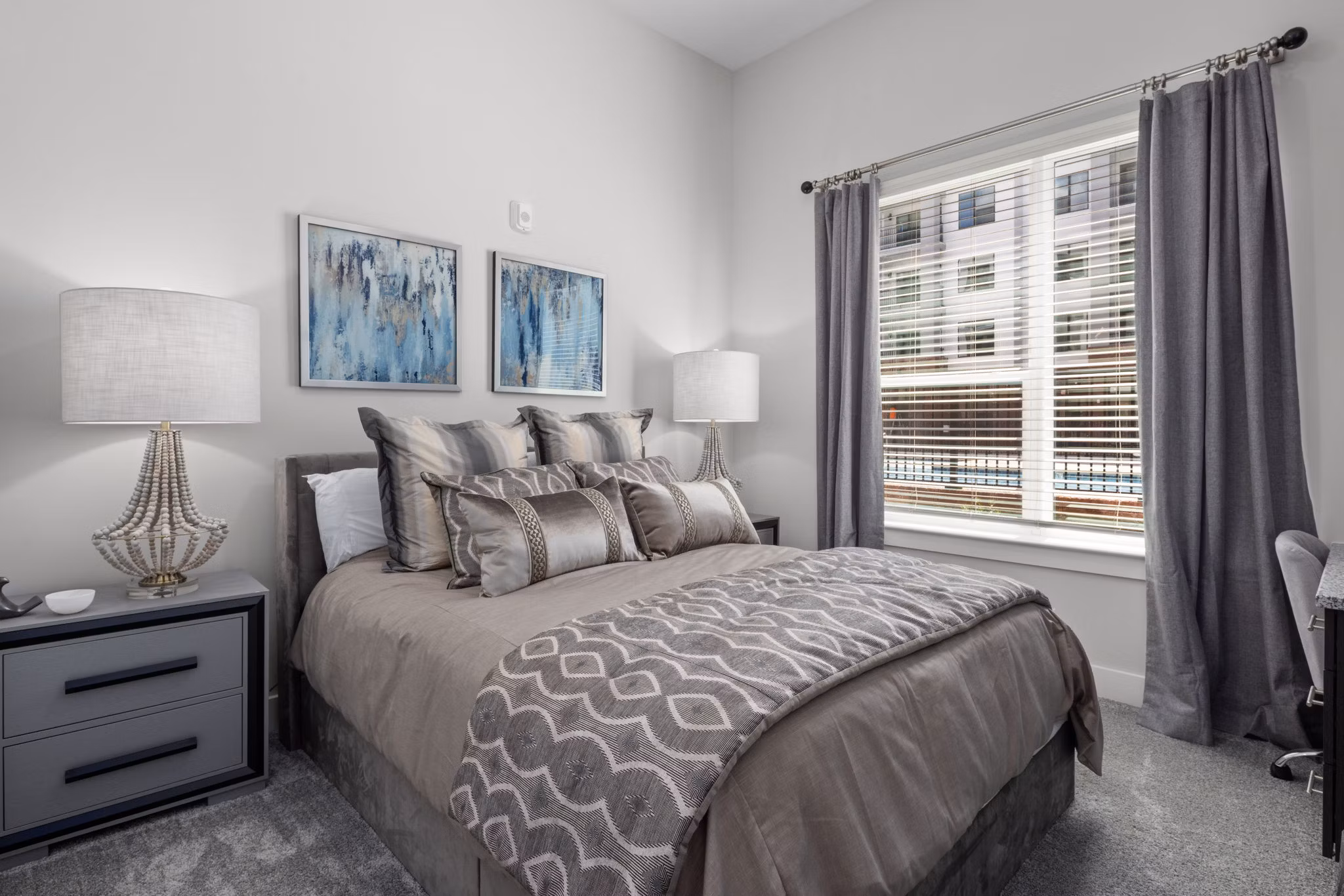 bedroom at Villages at Depot Apartments 