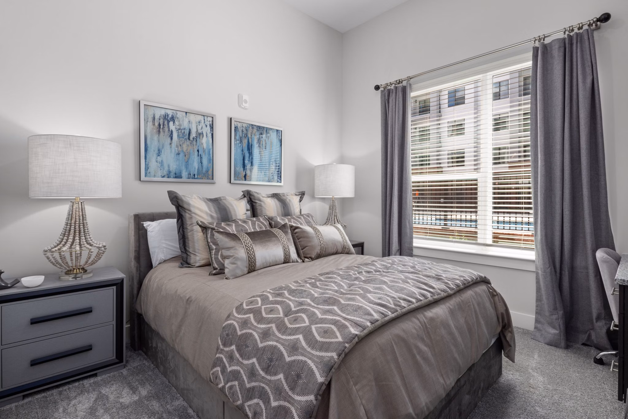 bedroom at Villages at Depot Apartments 