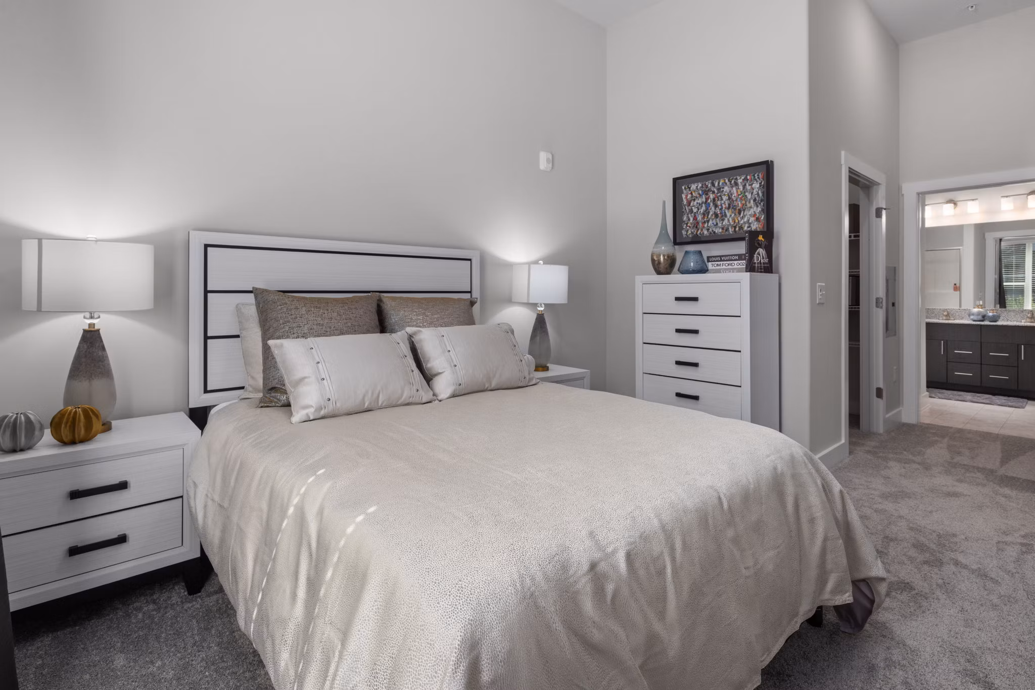 bedroom at Villages at Depot Apartments 