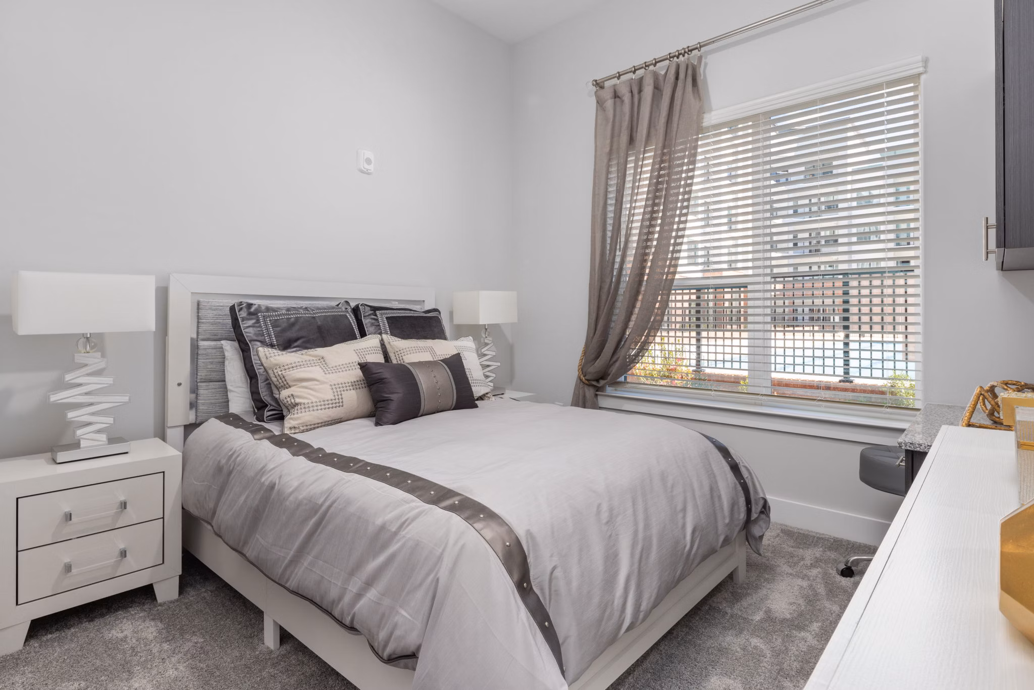 bedroom at Villages at Depot Apartments 