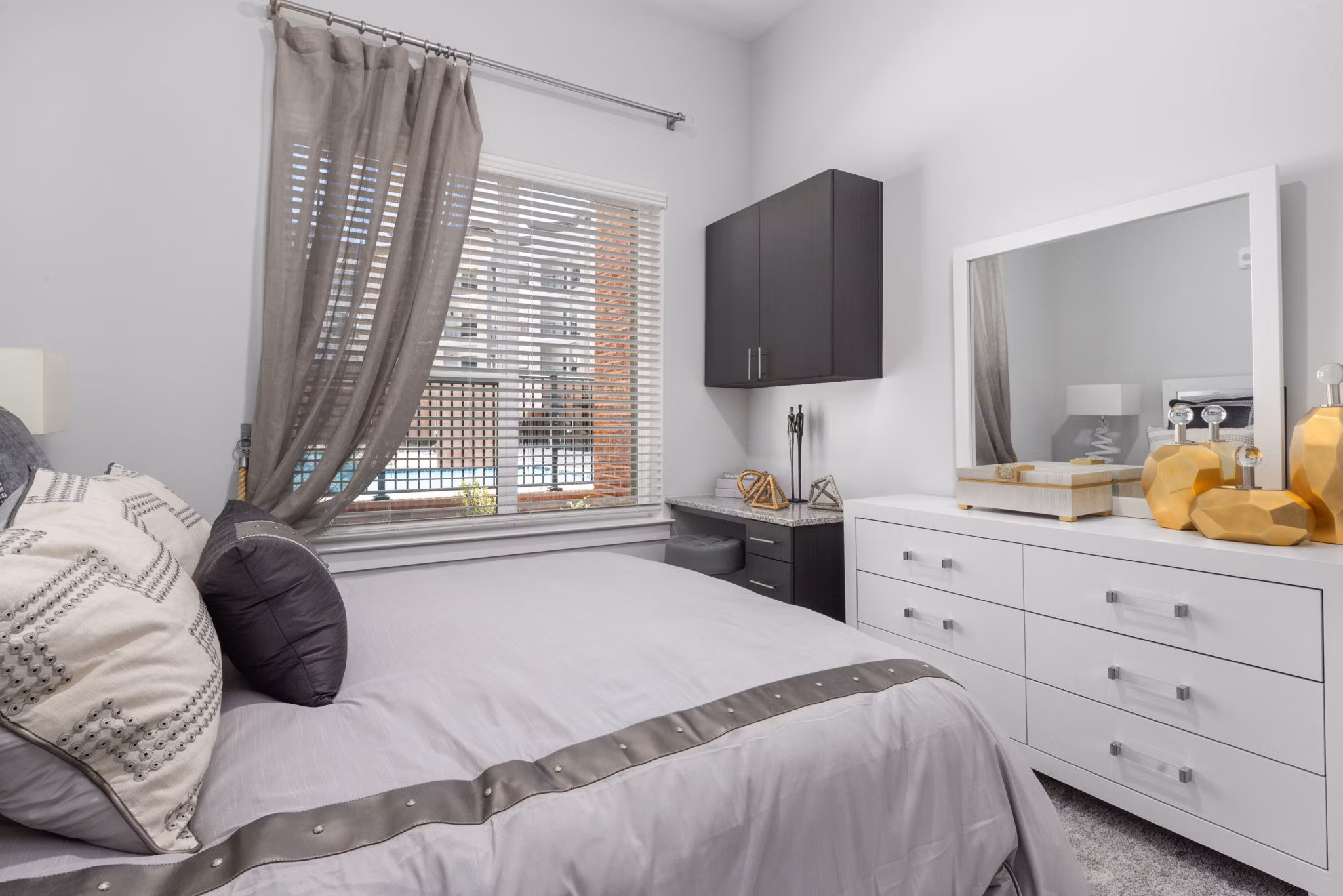 bedroom at Villages at Depot Apartments 