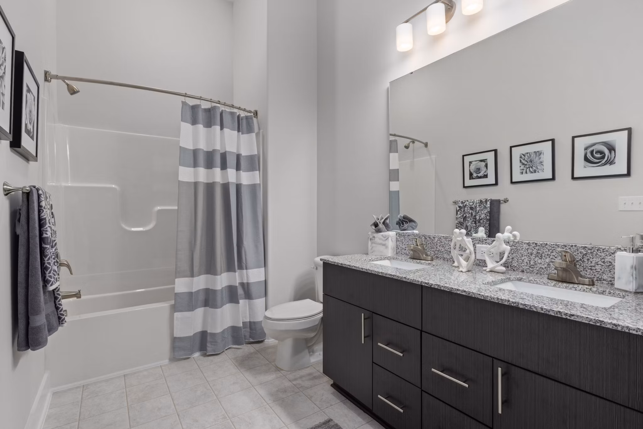 bathroom at Villages at Depot Apartments 