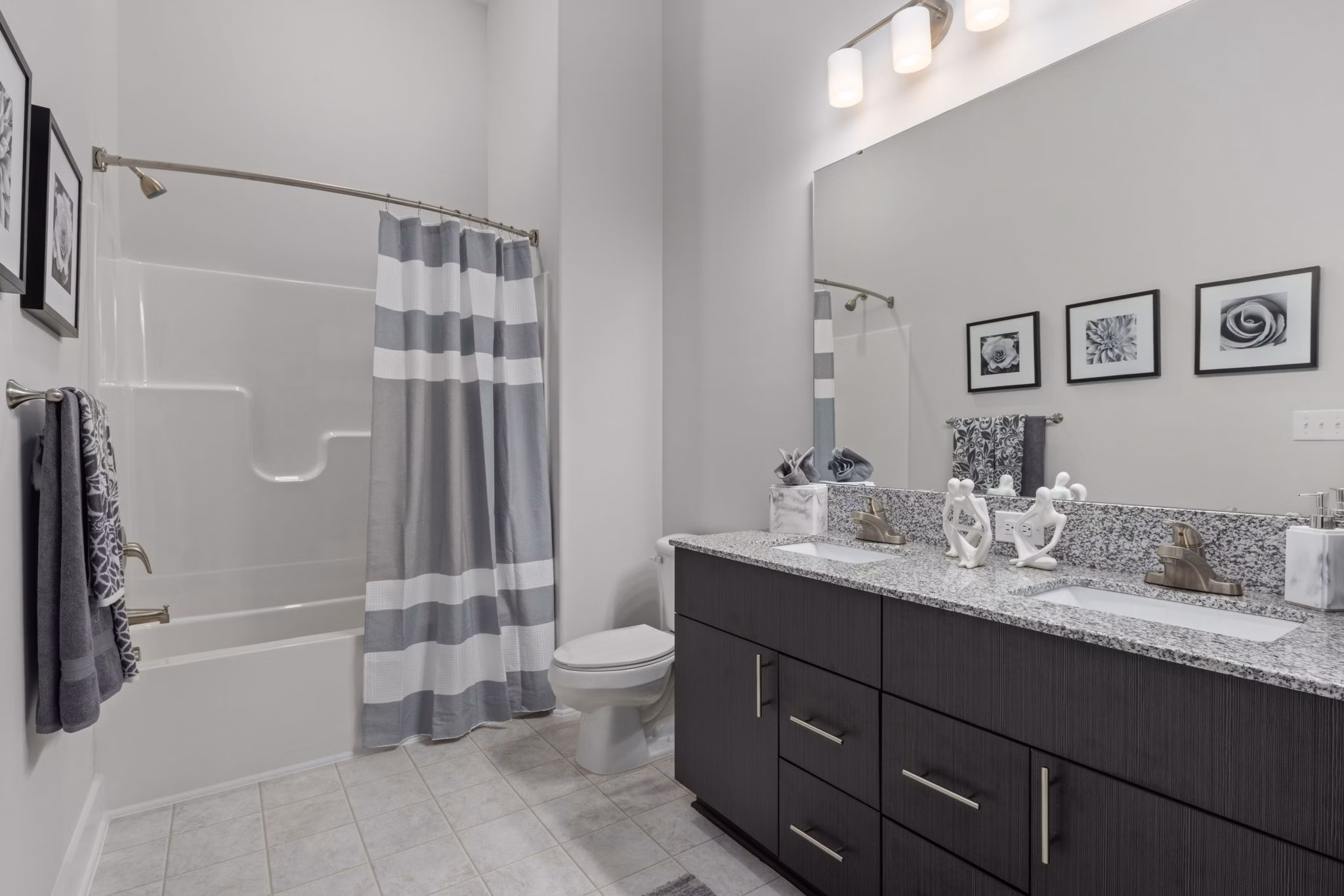 bathroom at Villages at Depot Apartments 
