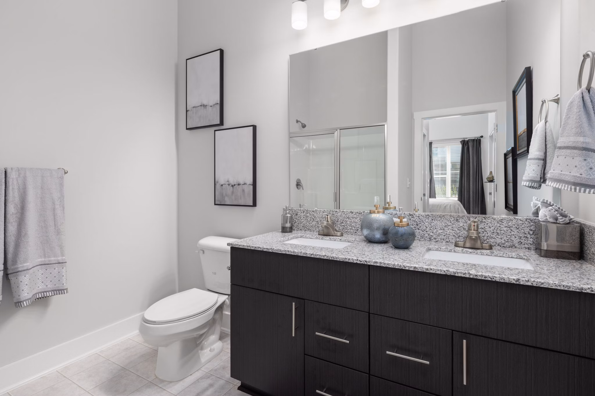 bathroom at Villages at Depot Apartments 