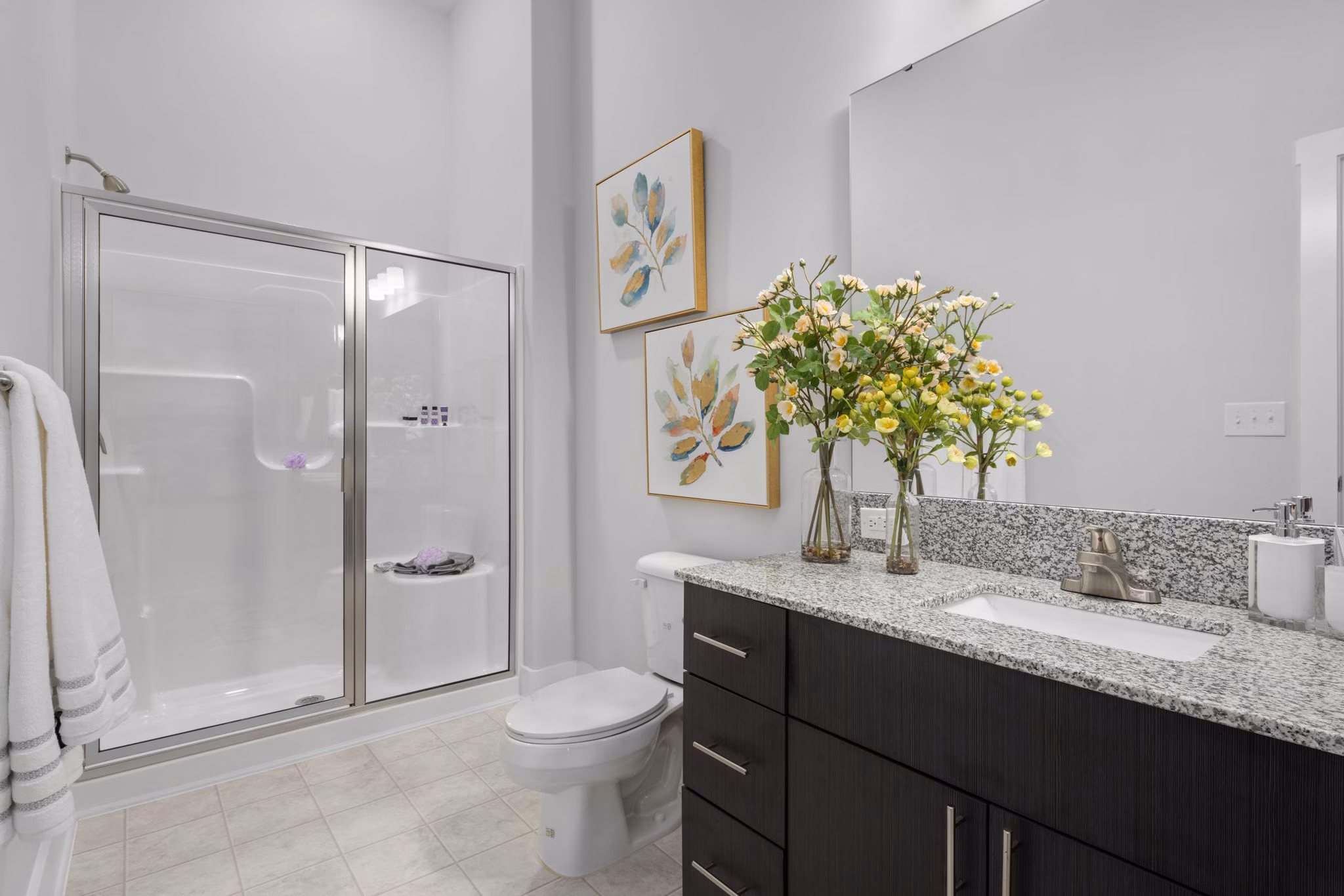 bathroom at Villages at Depot Apartments 