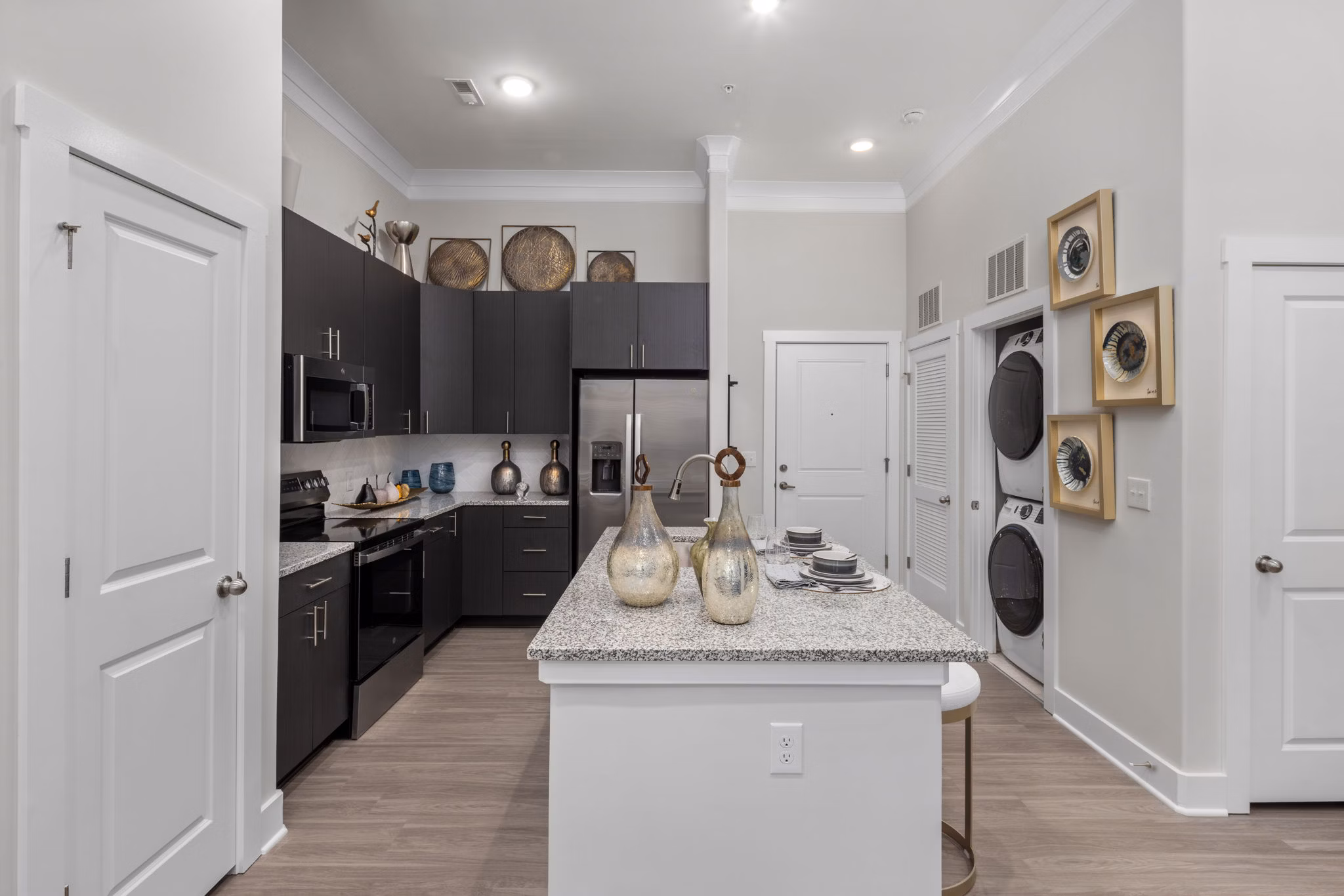 kitchen at Villages at Depot Apartments 
