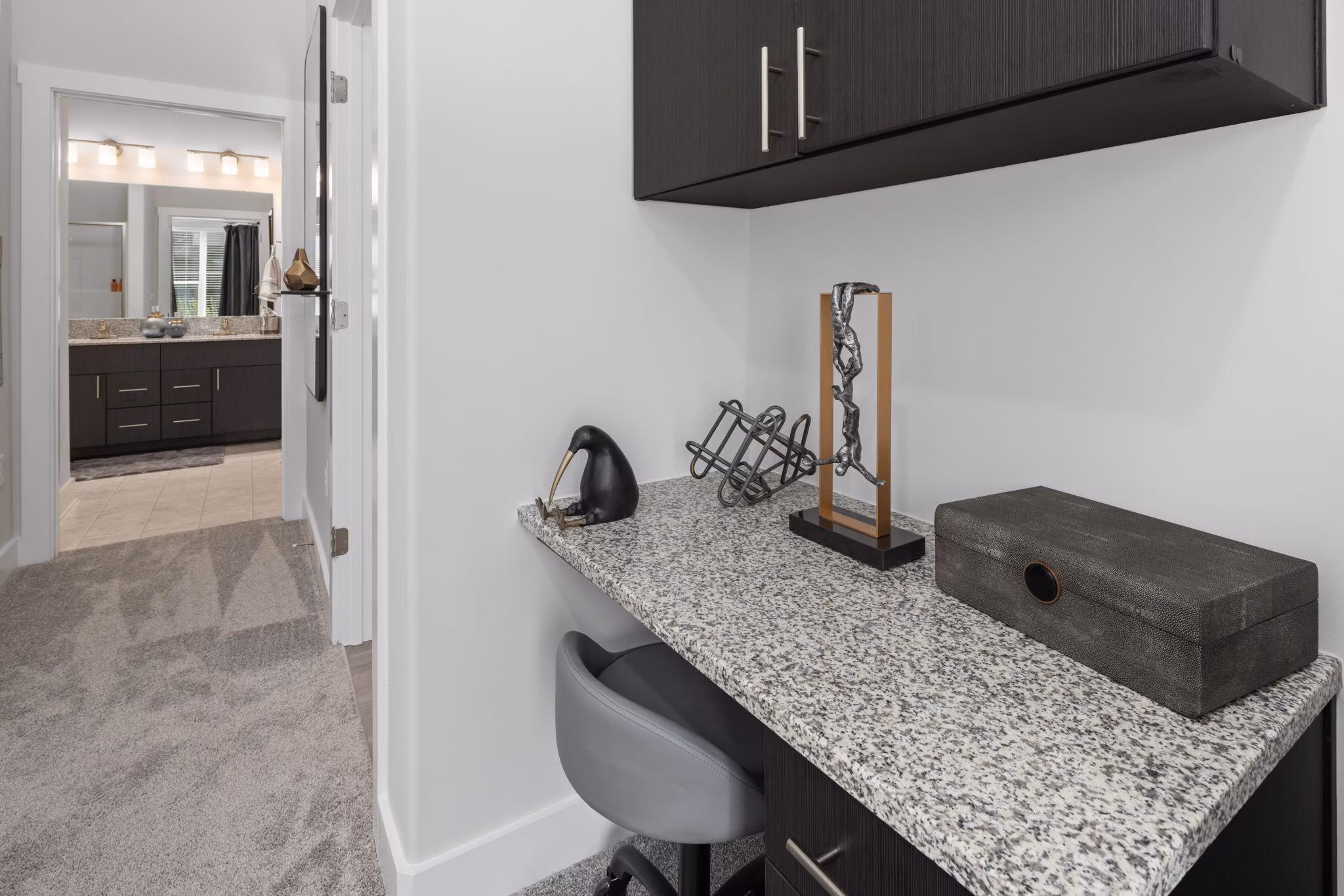 living room at Villages at Depot Apartments 