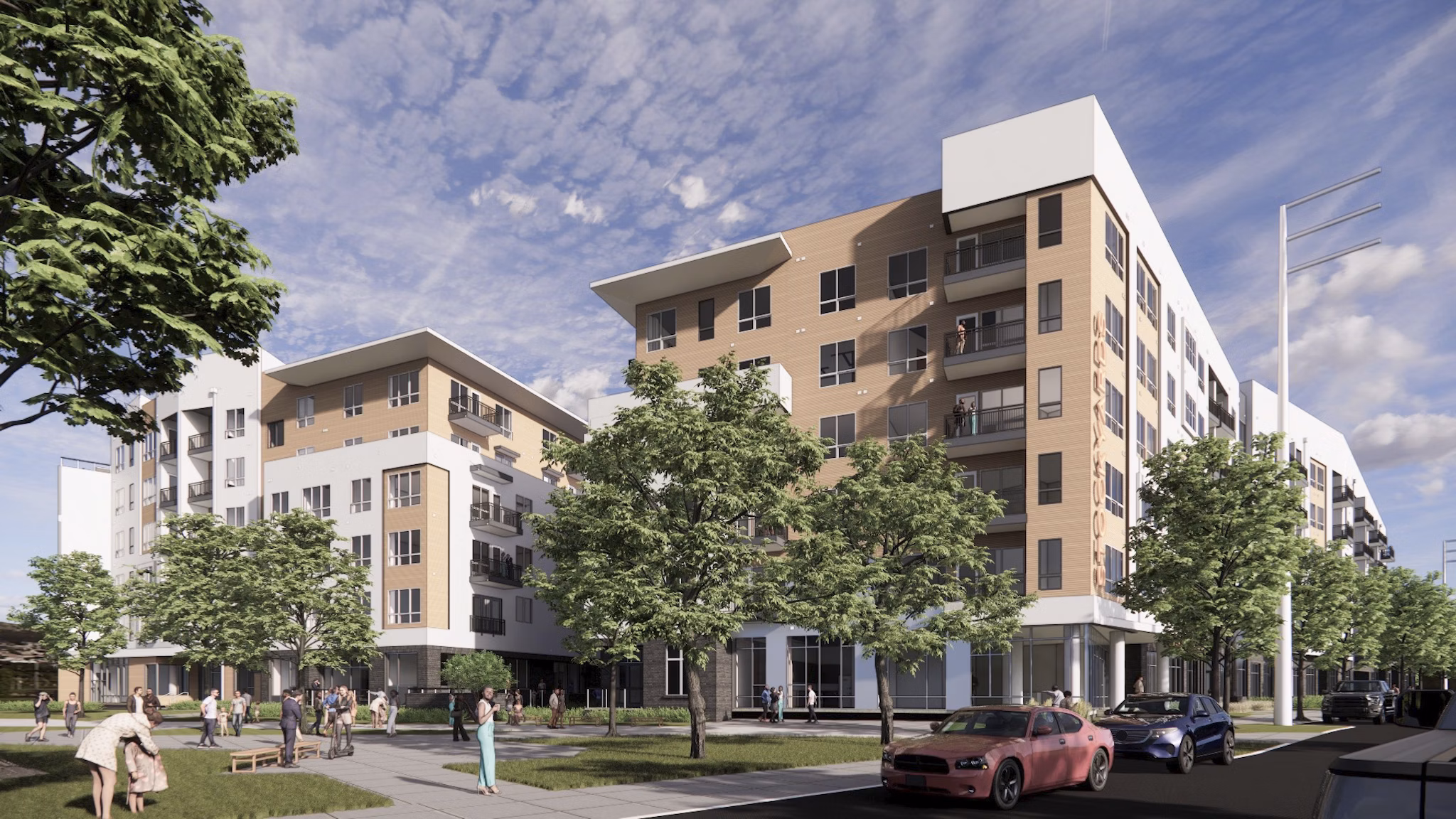 exterior at Chamberlain House Apartments 