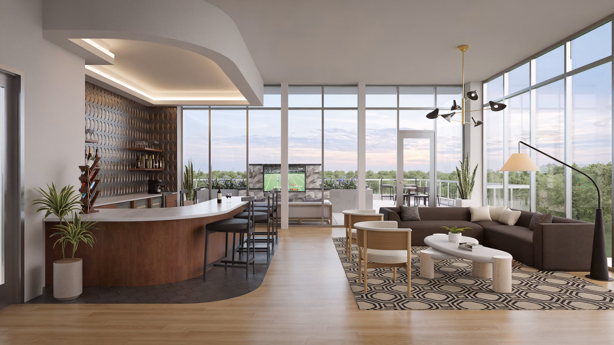 clubhouse at Chamberlain House Apartments 