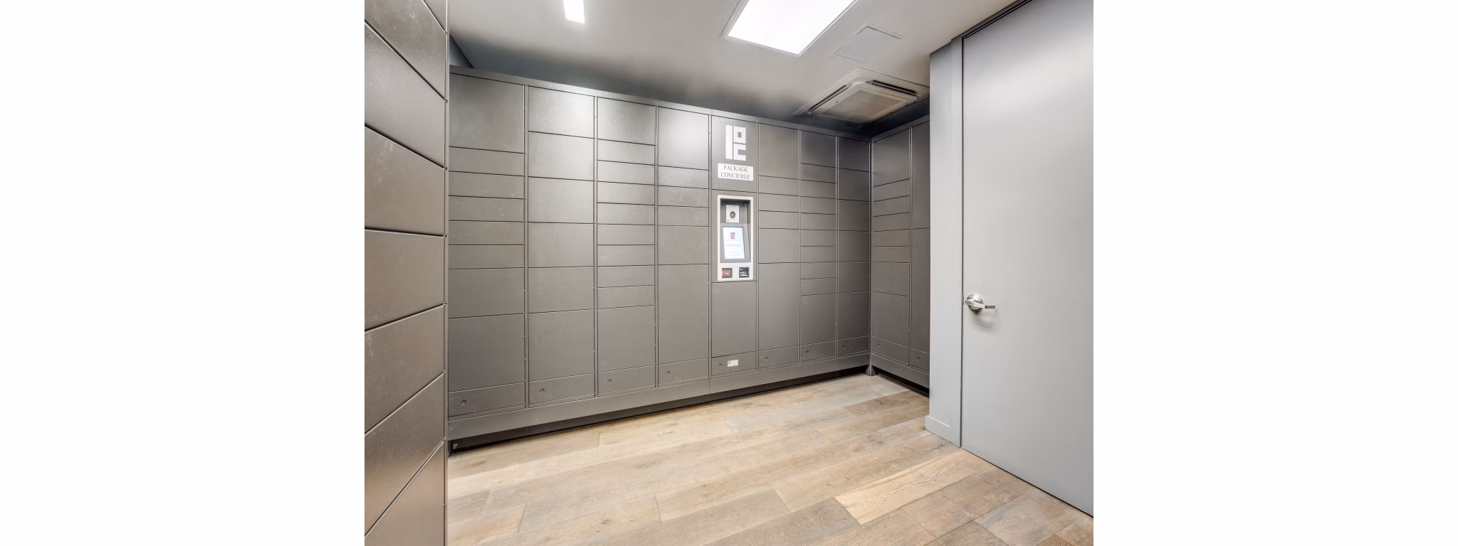 parcel lockers at Avenue Grove Apartments