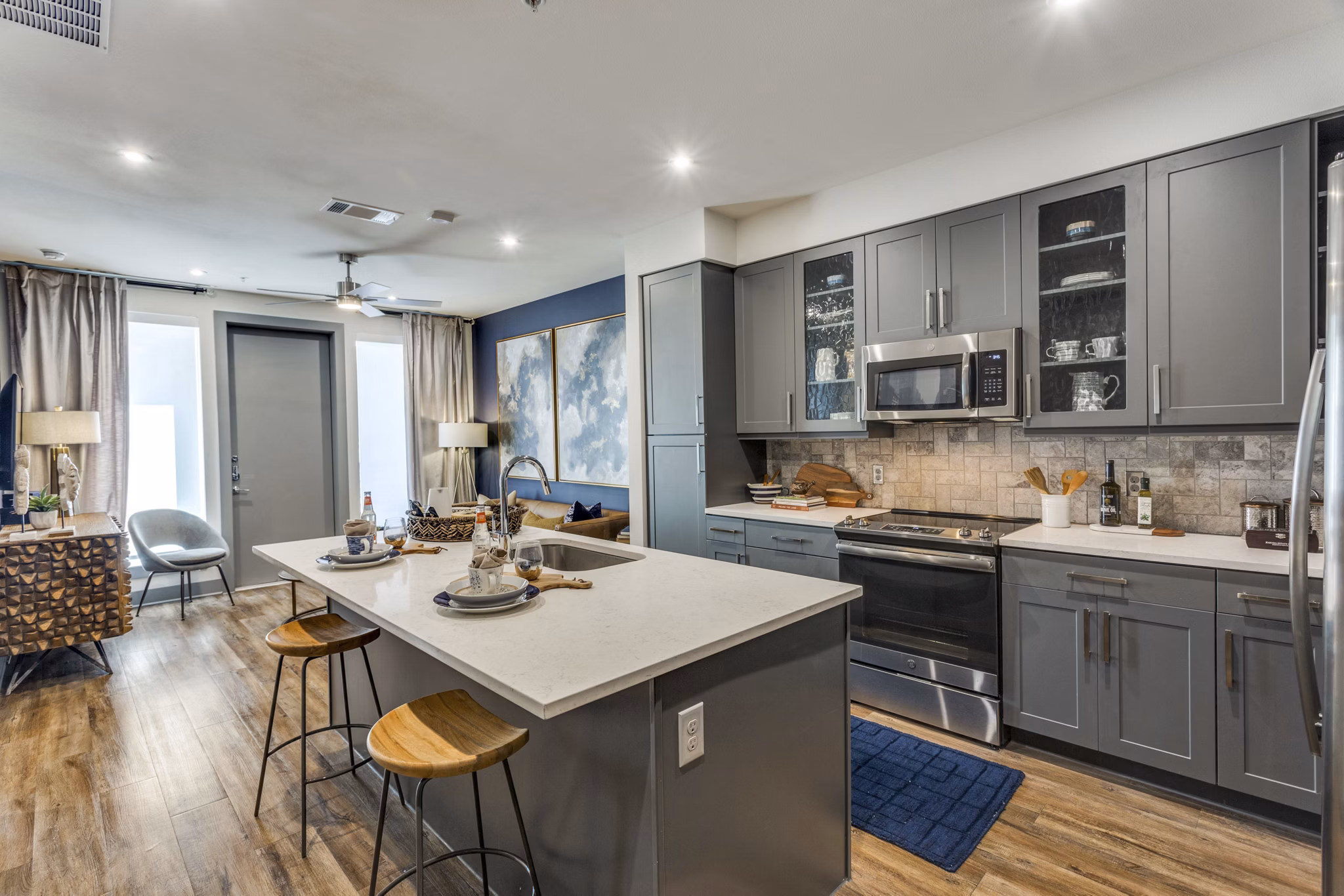 kitchen at The Braden on Fifth Apartments