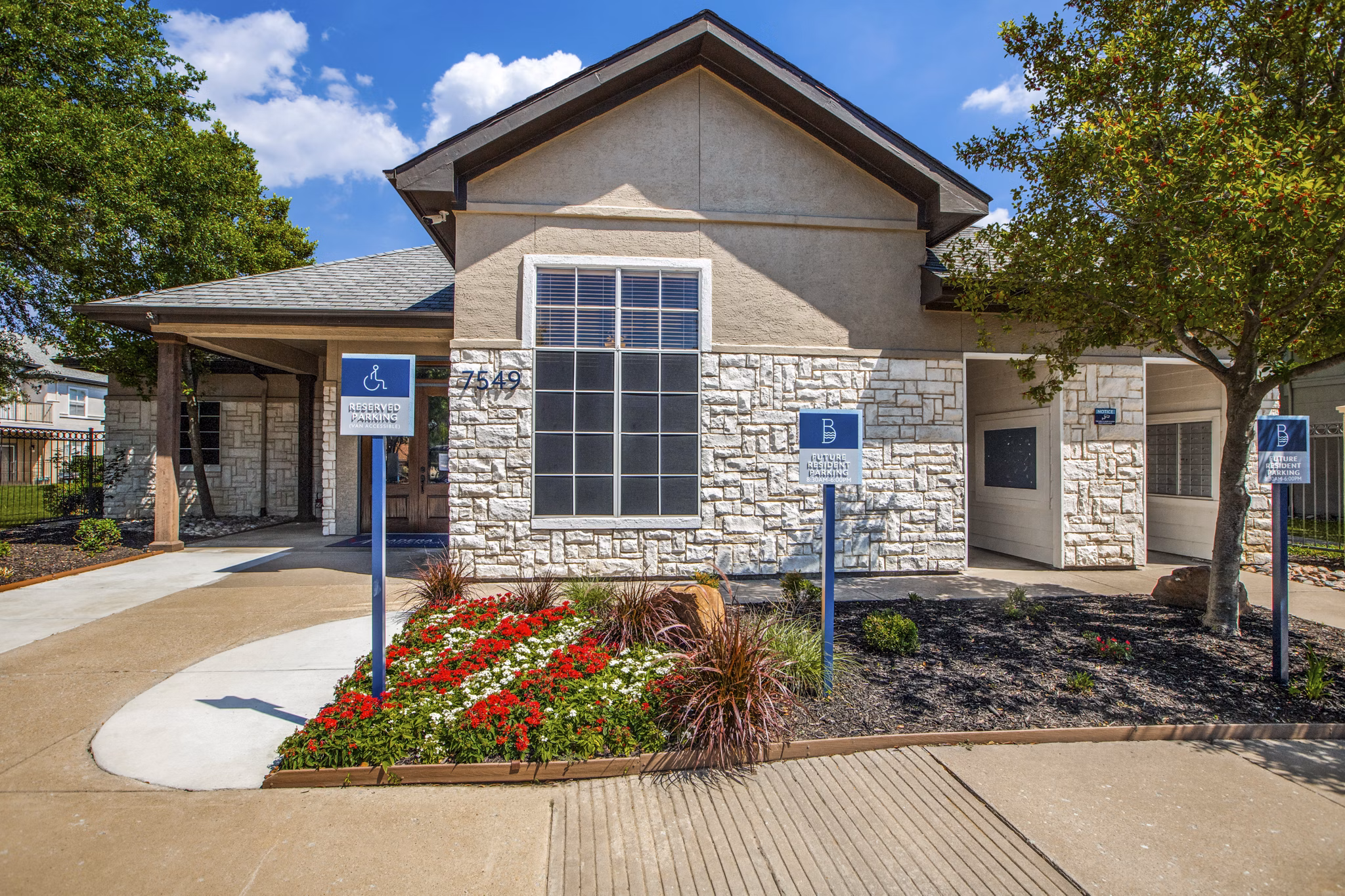 building at The Brook Apartments