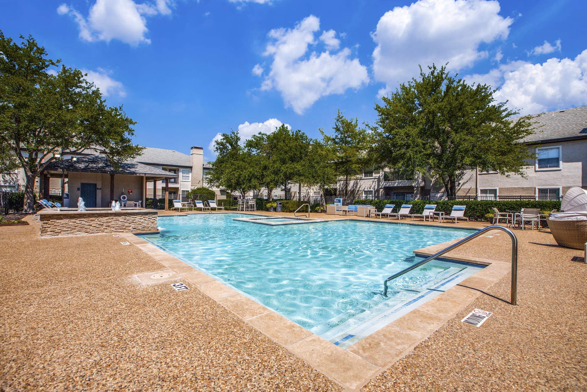 pool at The Brook Apartments