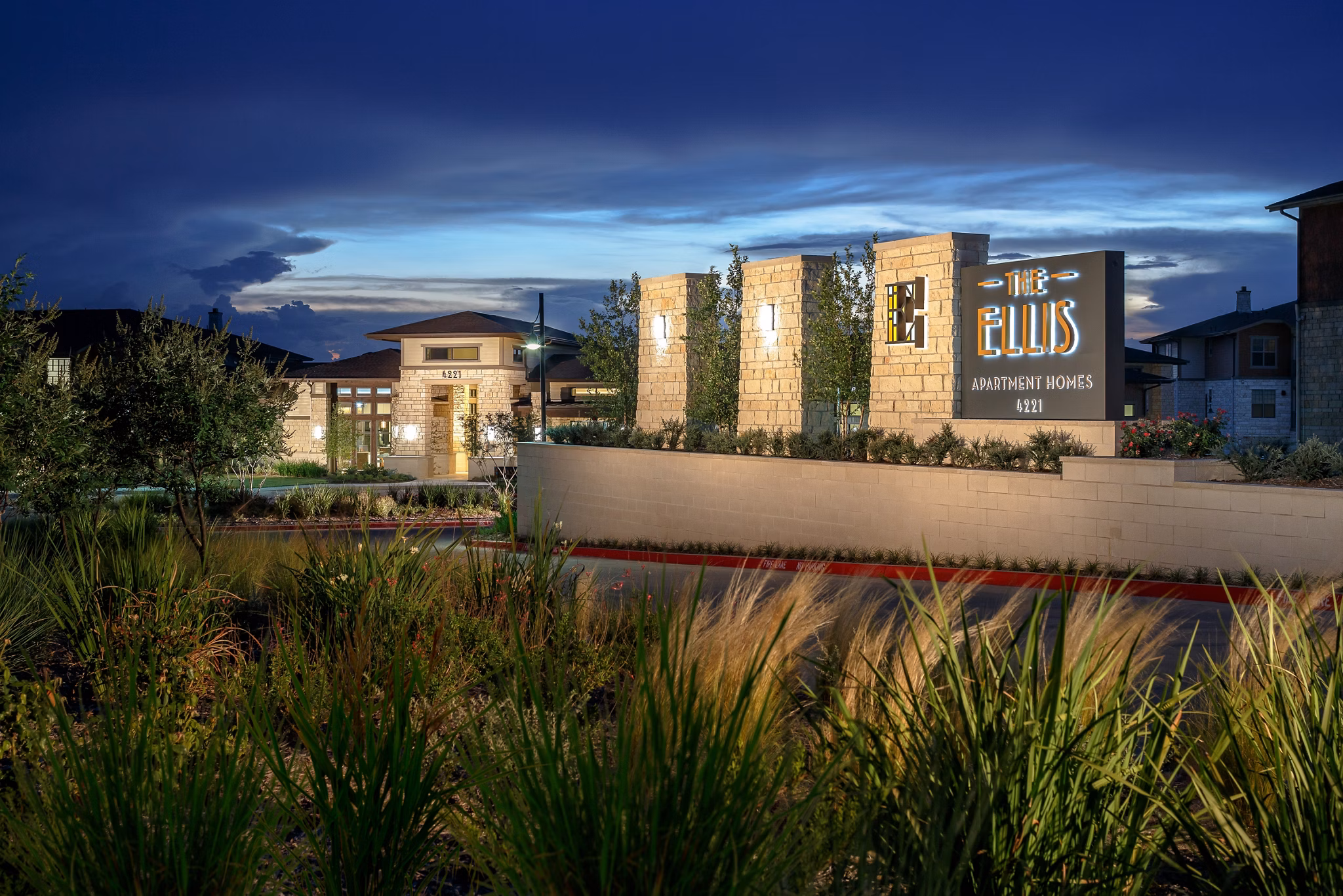 building at The Ellis Apartments