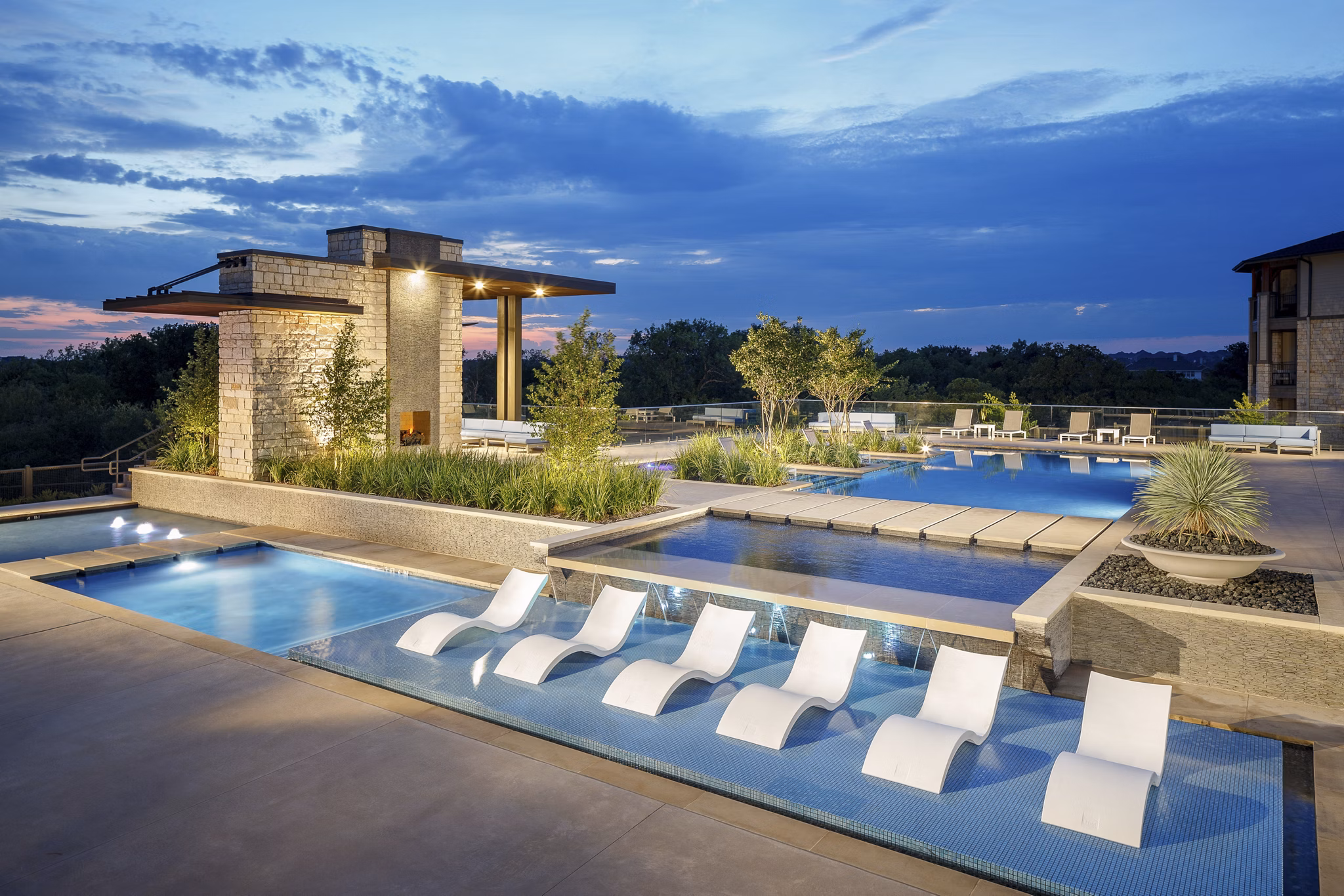 pool at The Ellis Apartments