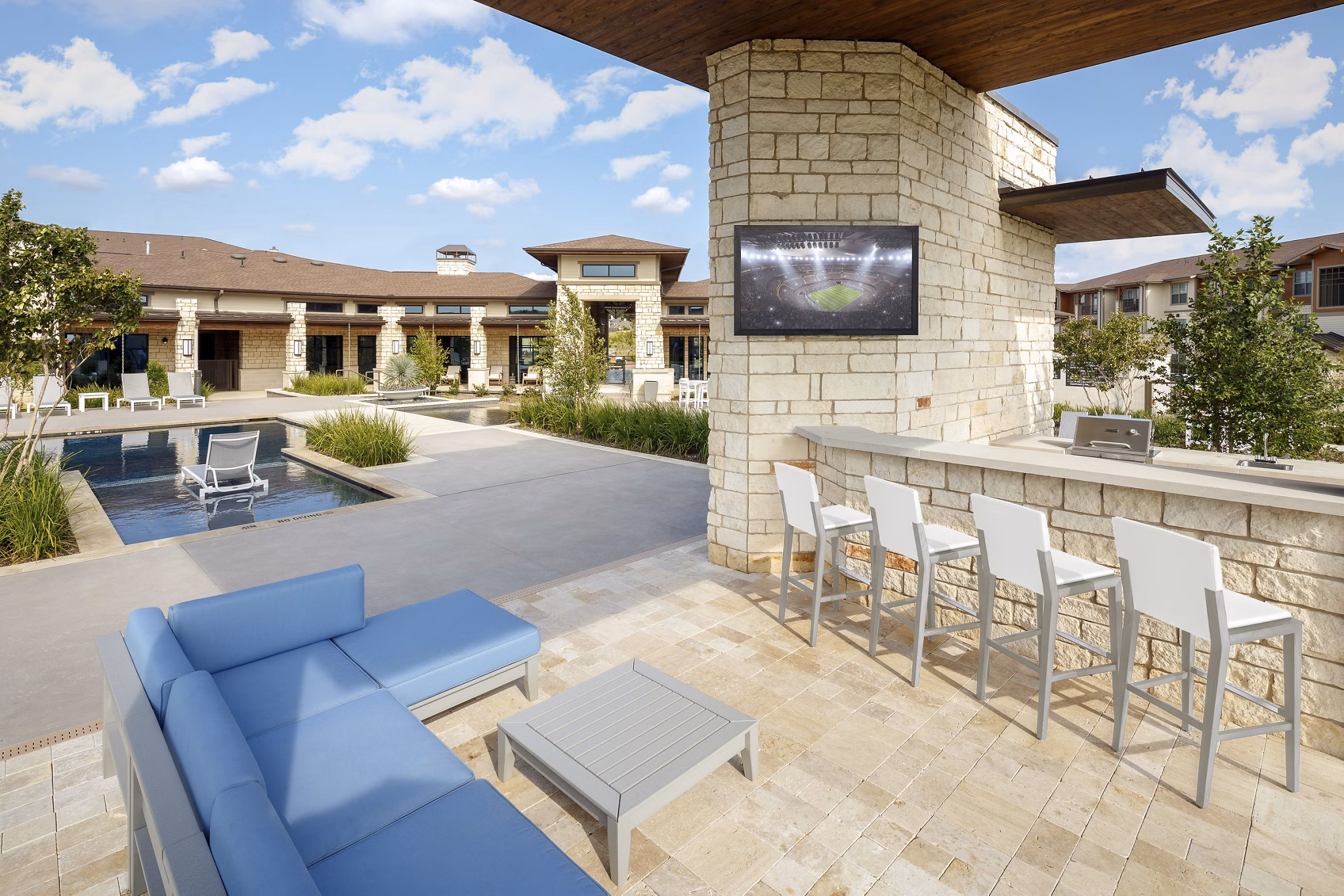 pool at The Ellis Apartments