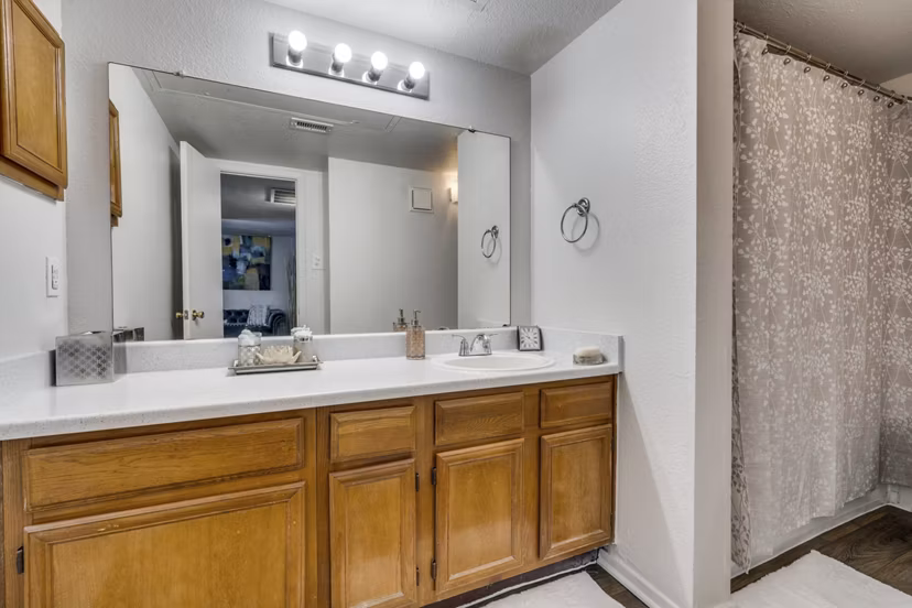 bathroom at Foxwood Apartments