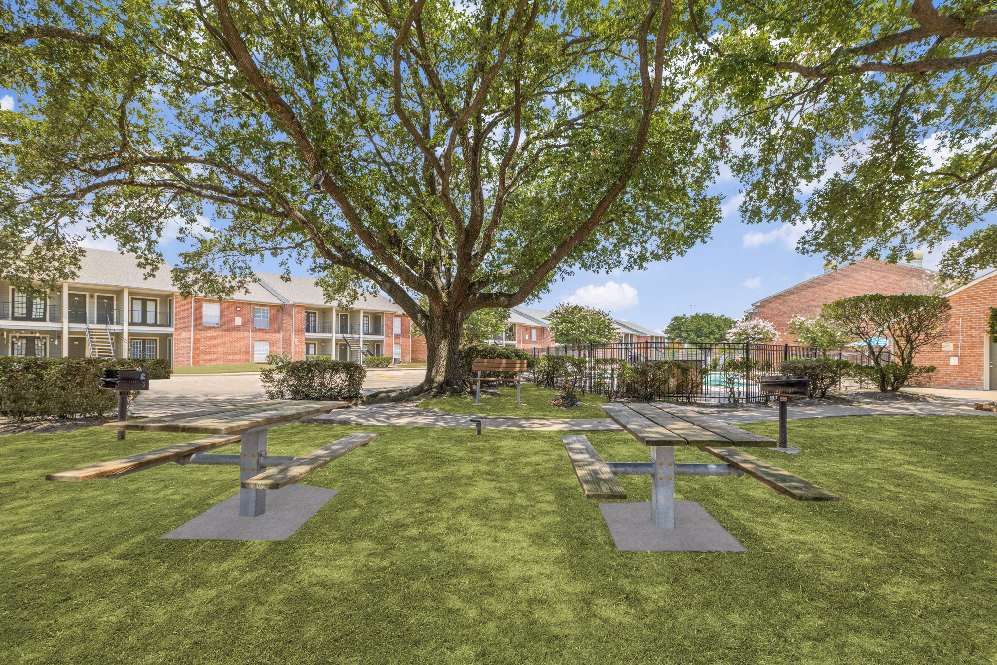 grill area/patio at Morningside Green Apartments