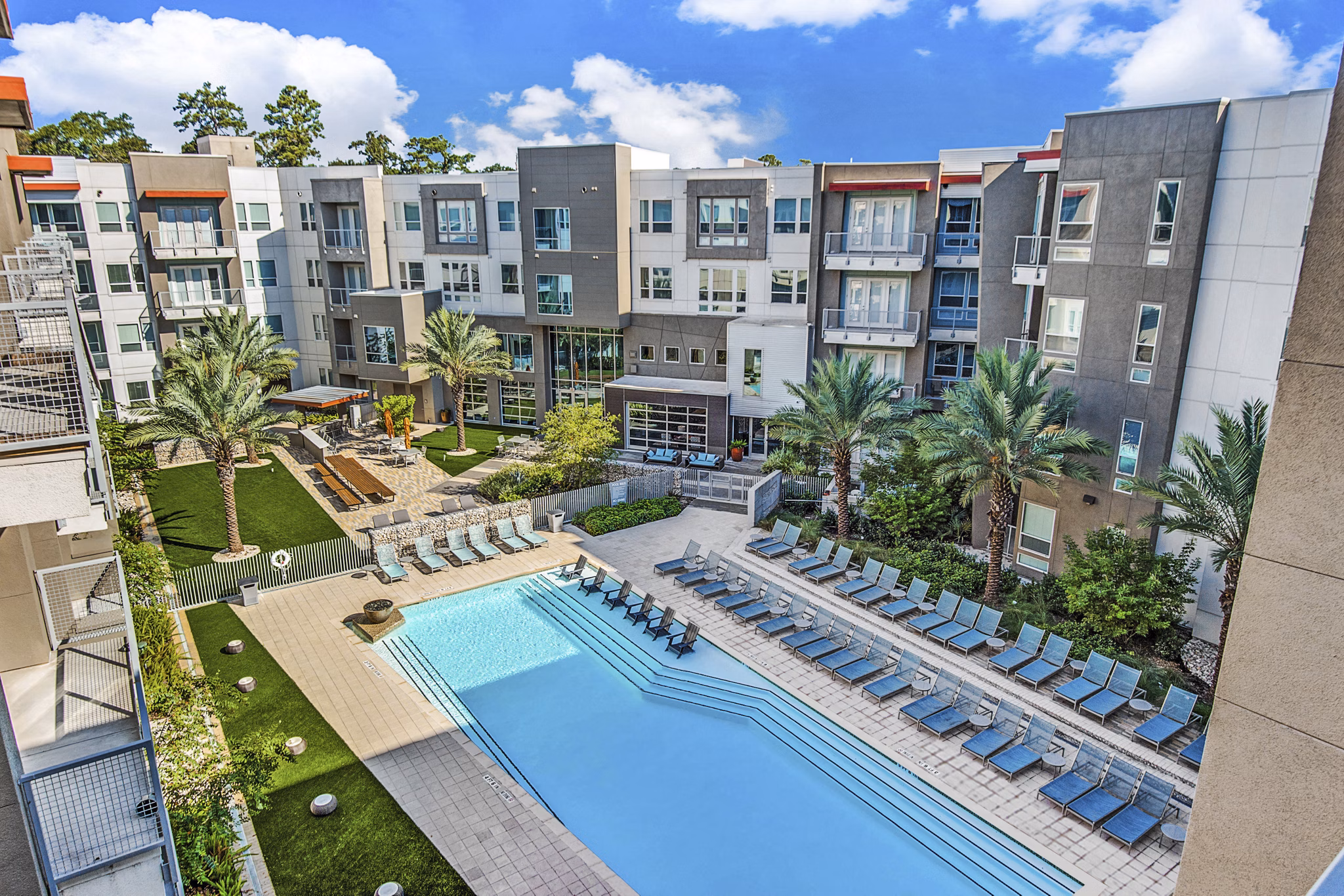 pool at The Pierpont Apartments