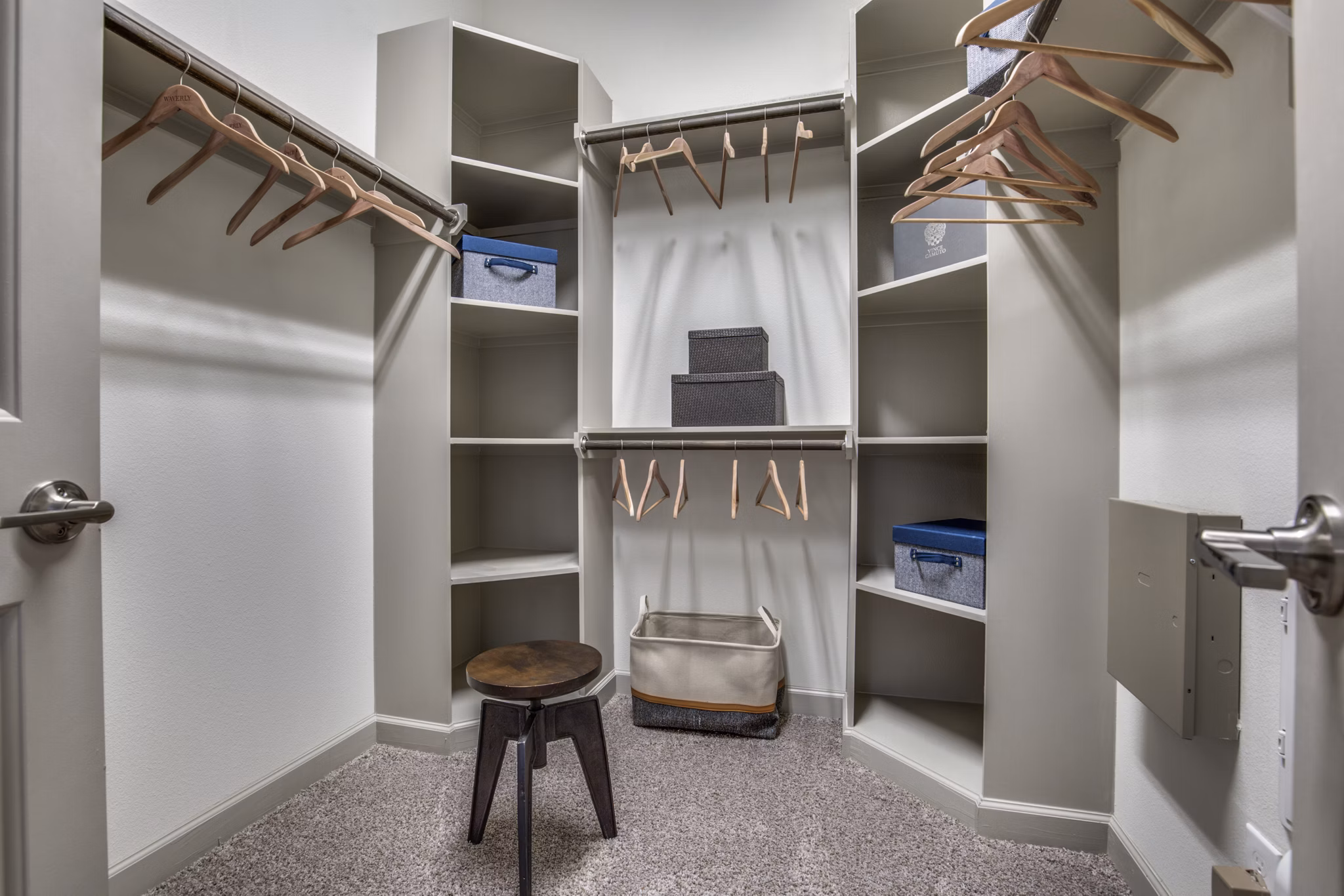 bedroom closet at Sinclair Apartments
