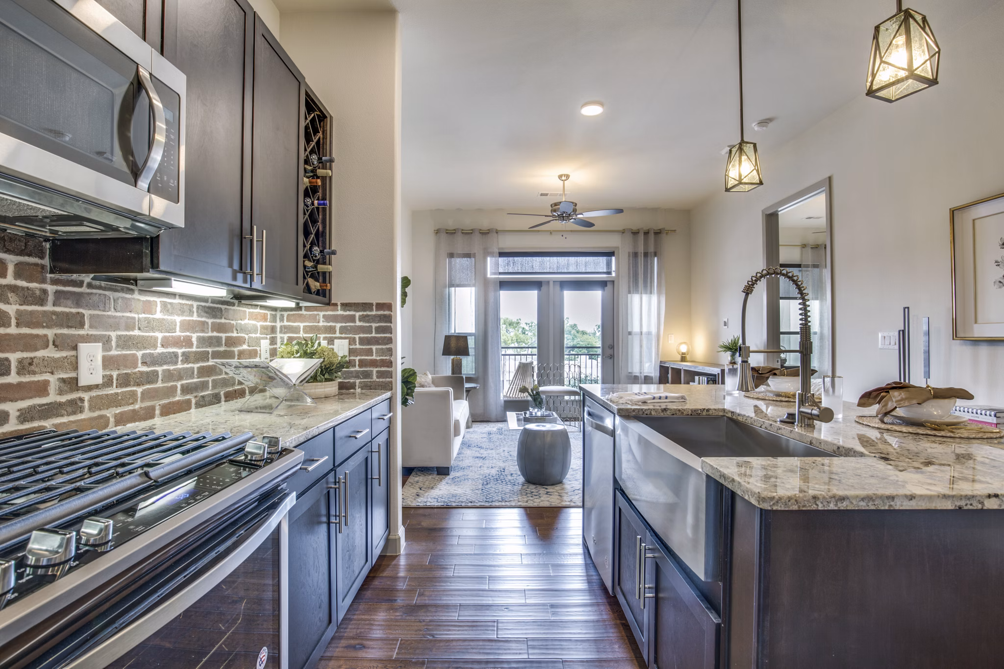 kitchen at Sinclair Apartments