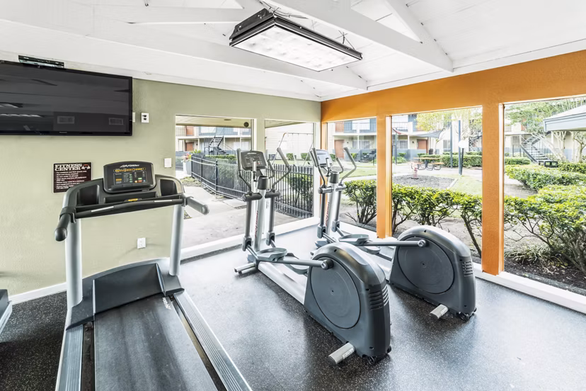 fitness center at Somerset Apartments