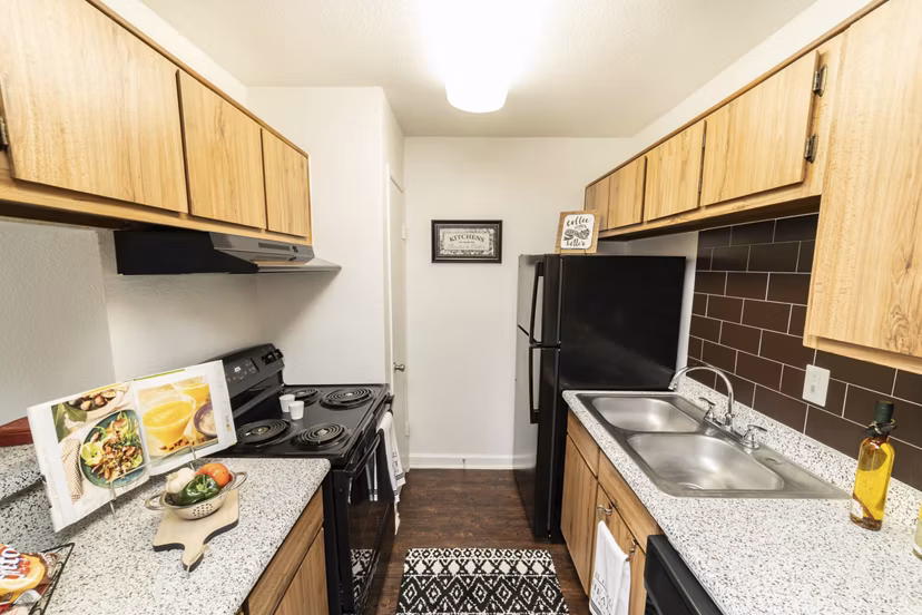 kitchen at Somerset Apartments