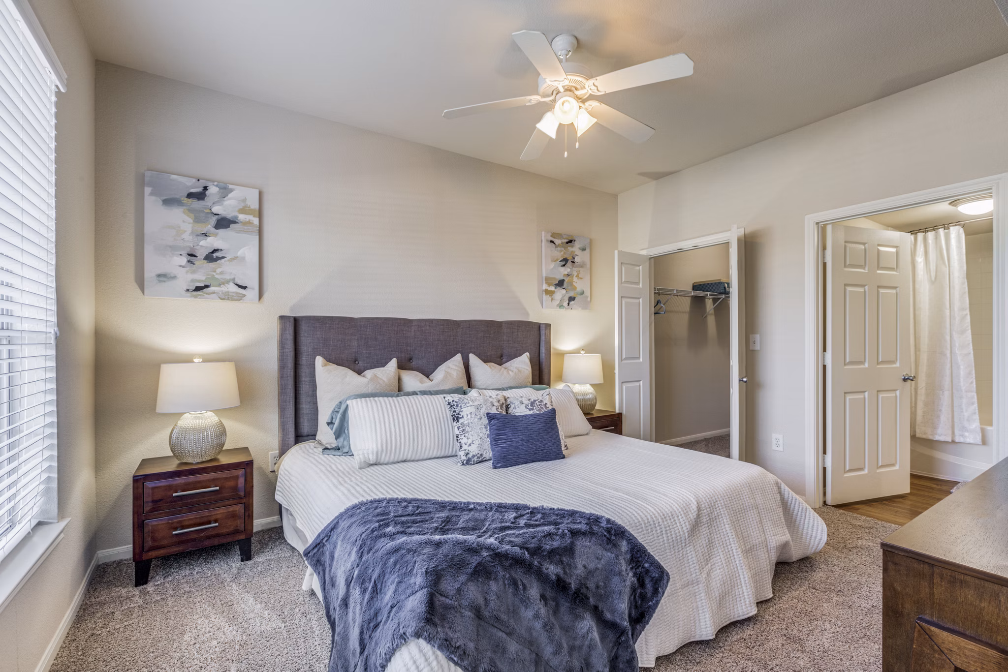 bedroom at The Trestles Apartments