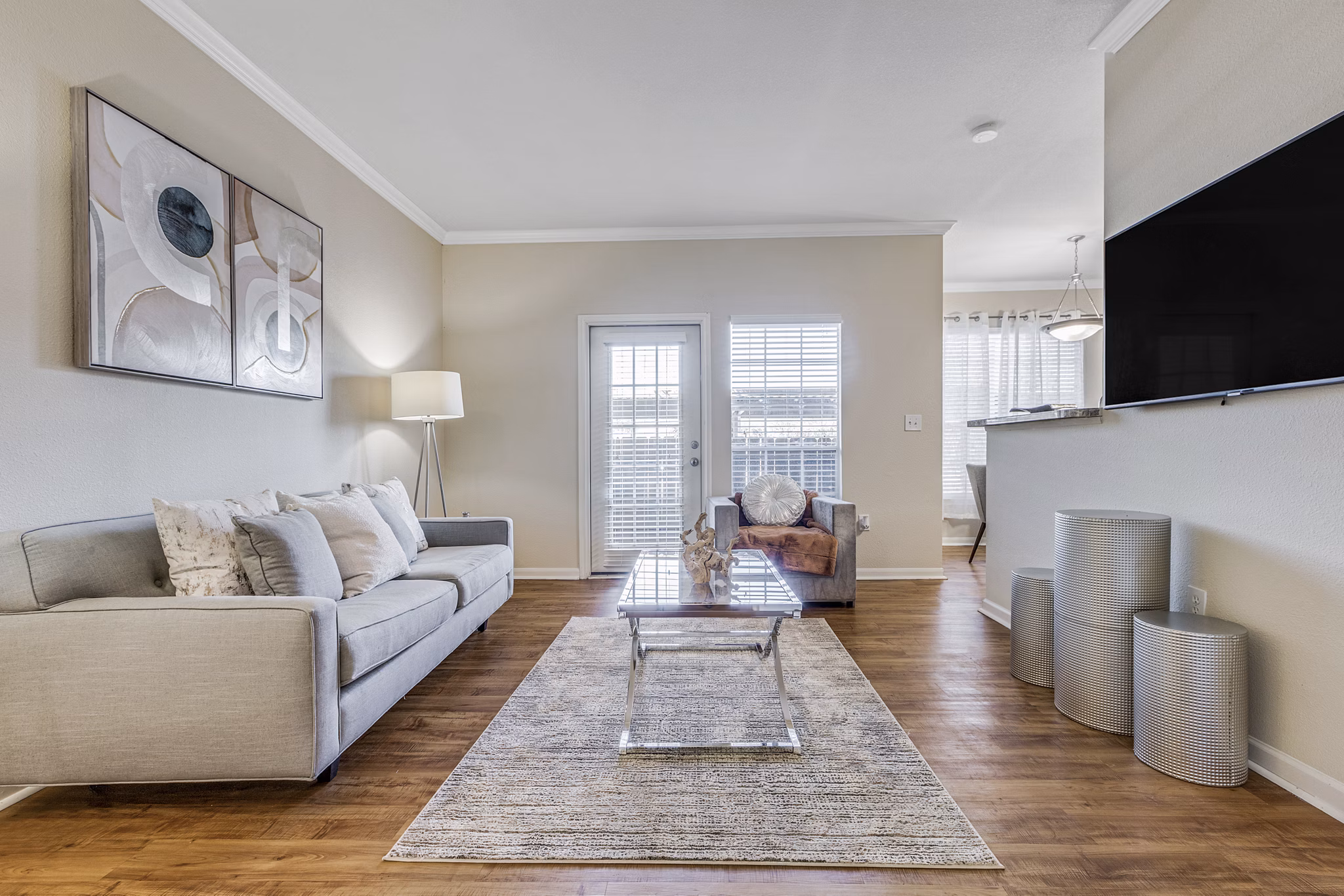 living room at The Trestles Apartments