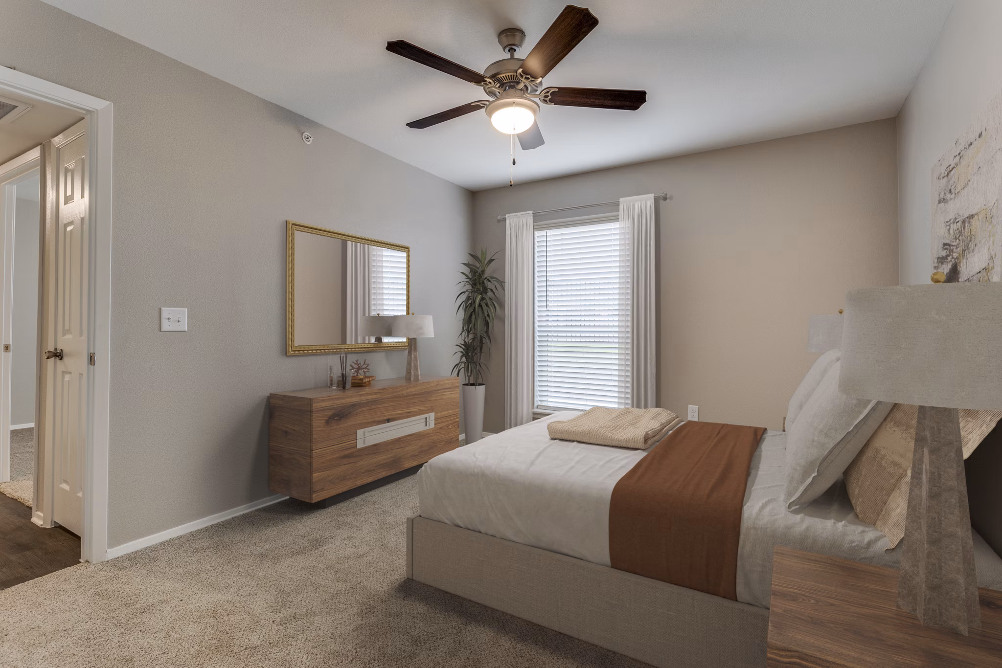 bedroom at Waterside Apartments