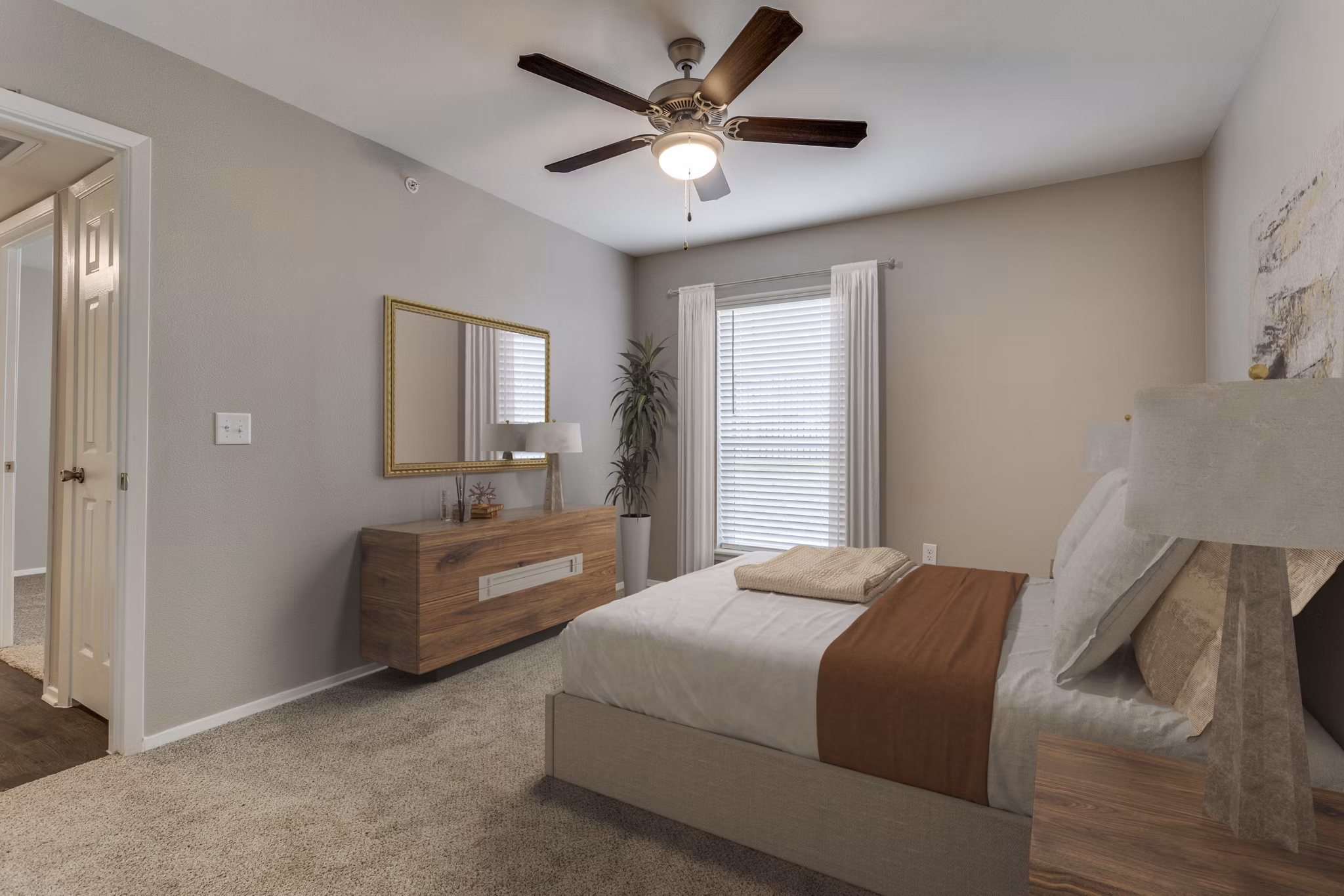 bedroom at Waterside Apartments 