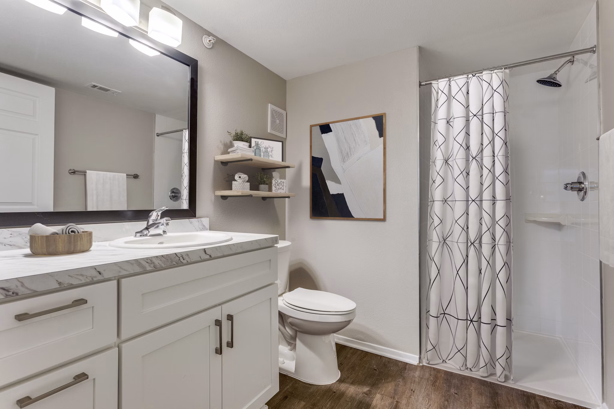 bathroom at Waterside Apartments 