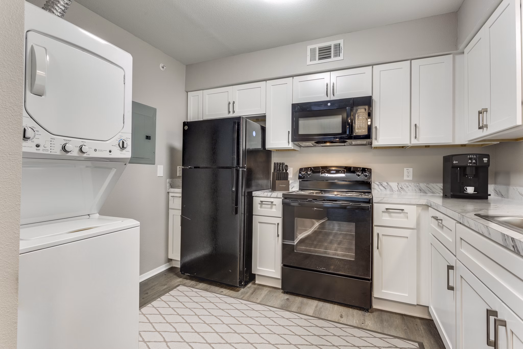 kitchen at Waterside Apartments 