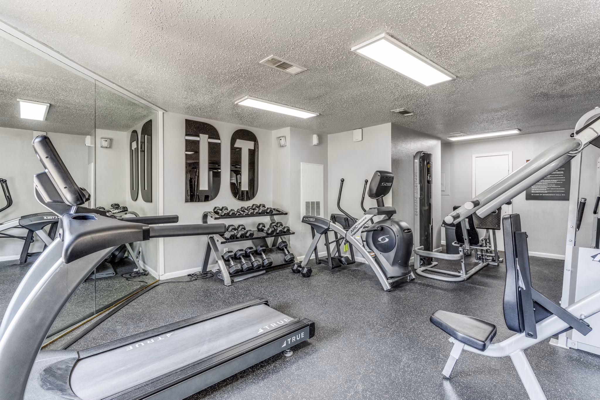 fitness center at Woodlyn Apartments